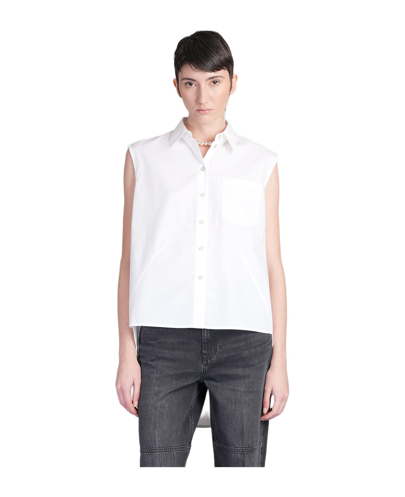 Helmut Lang Shirt In White Cotton - white