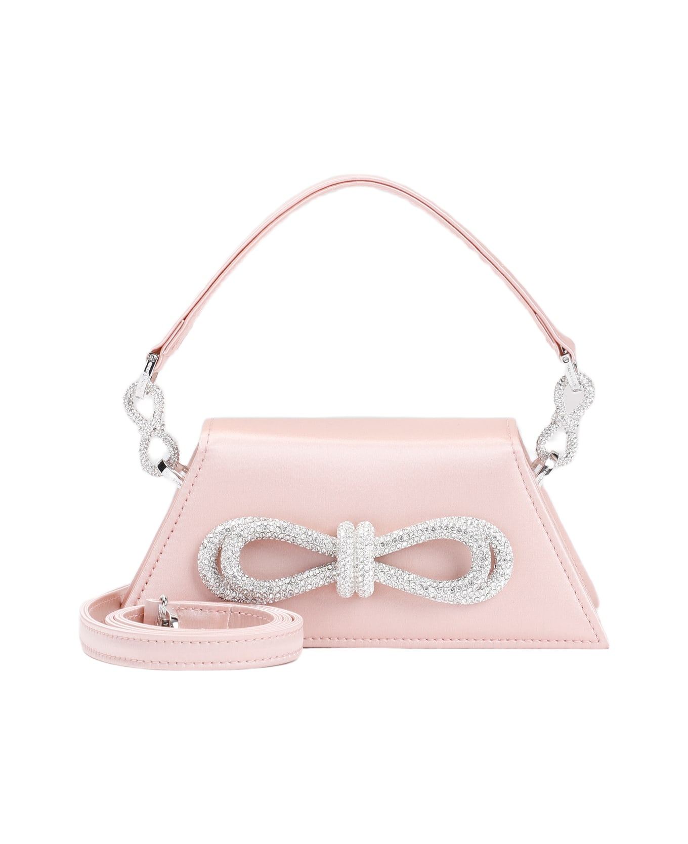 Mach & Mach Samantha Bag Double Bow Handbag - Nude