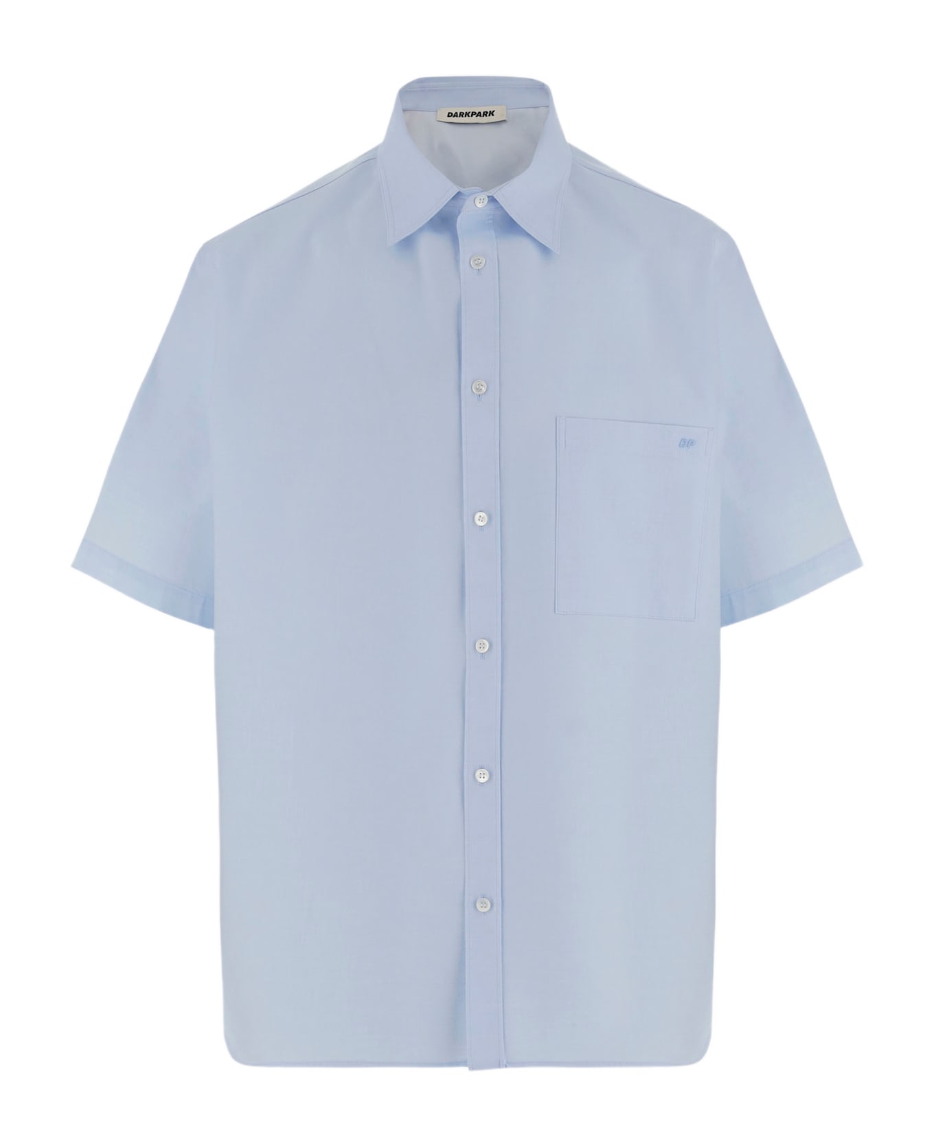 DARKPARK Cotton Shirt With Logo - Blue
