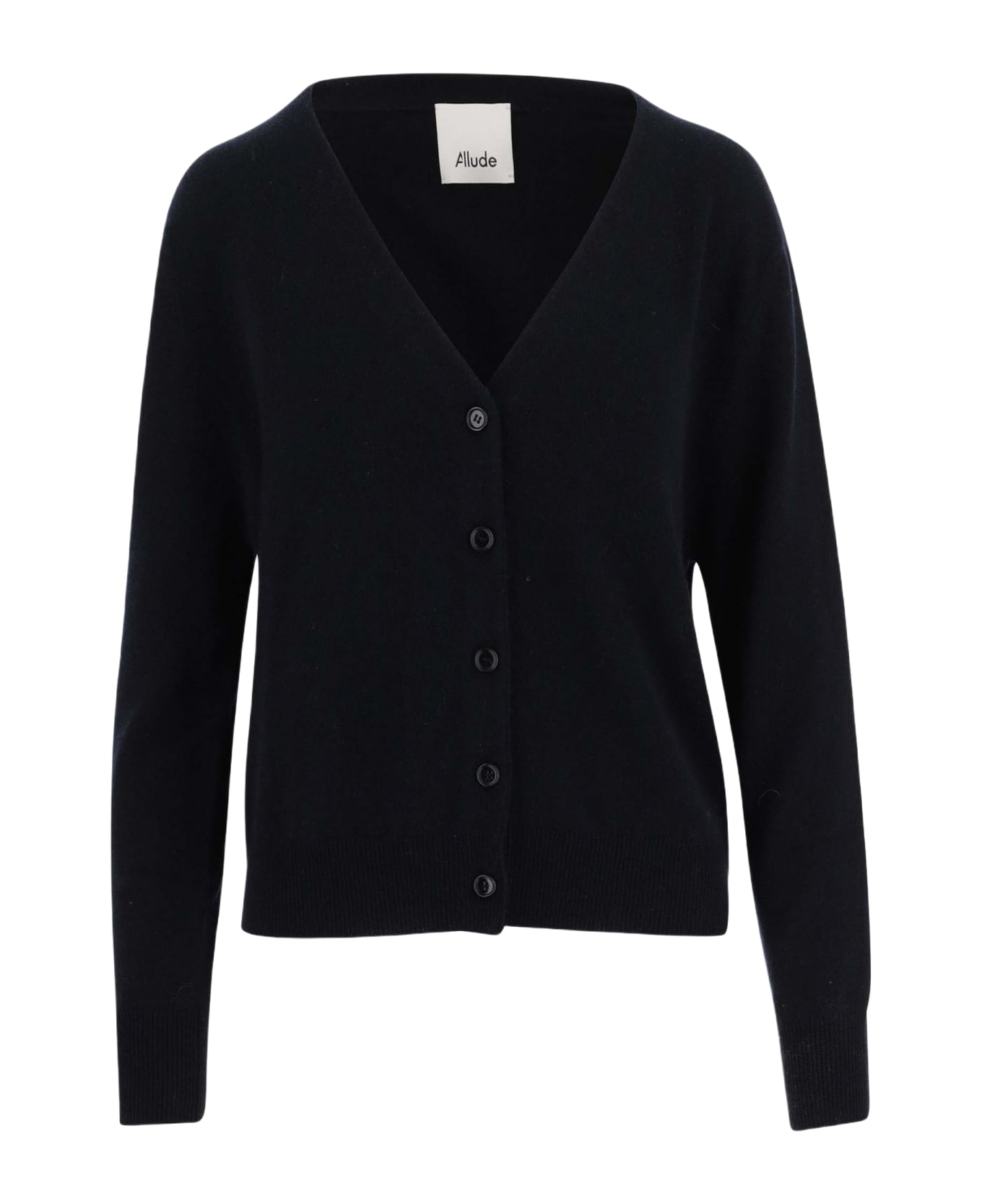 Allude Wool And Cashmere Blend Cardigan - Blue