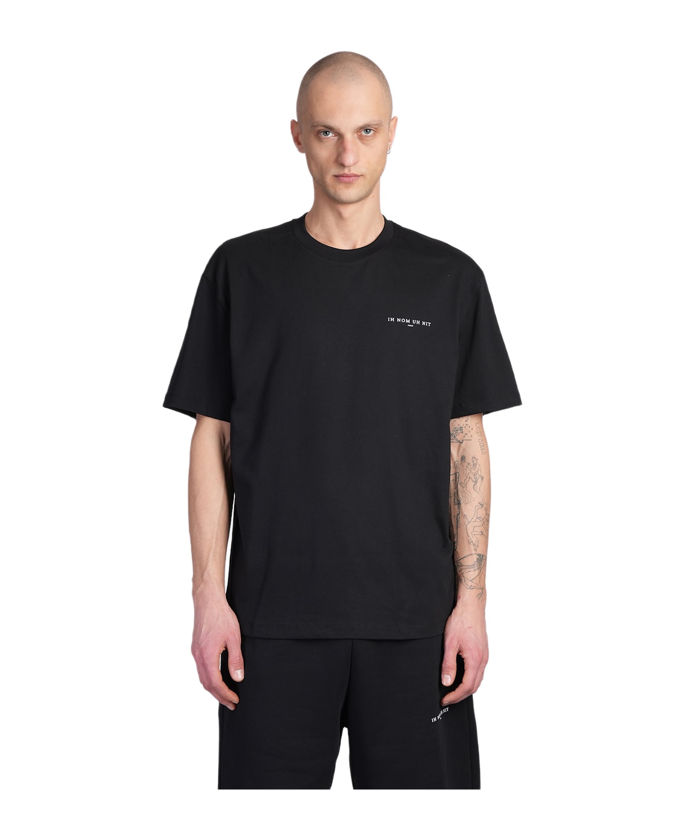 ih nom uh nit T-shirt In Black Cotton - Black
