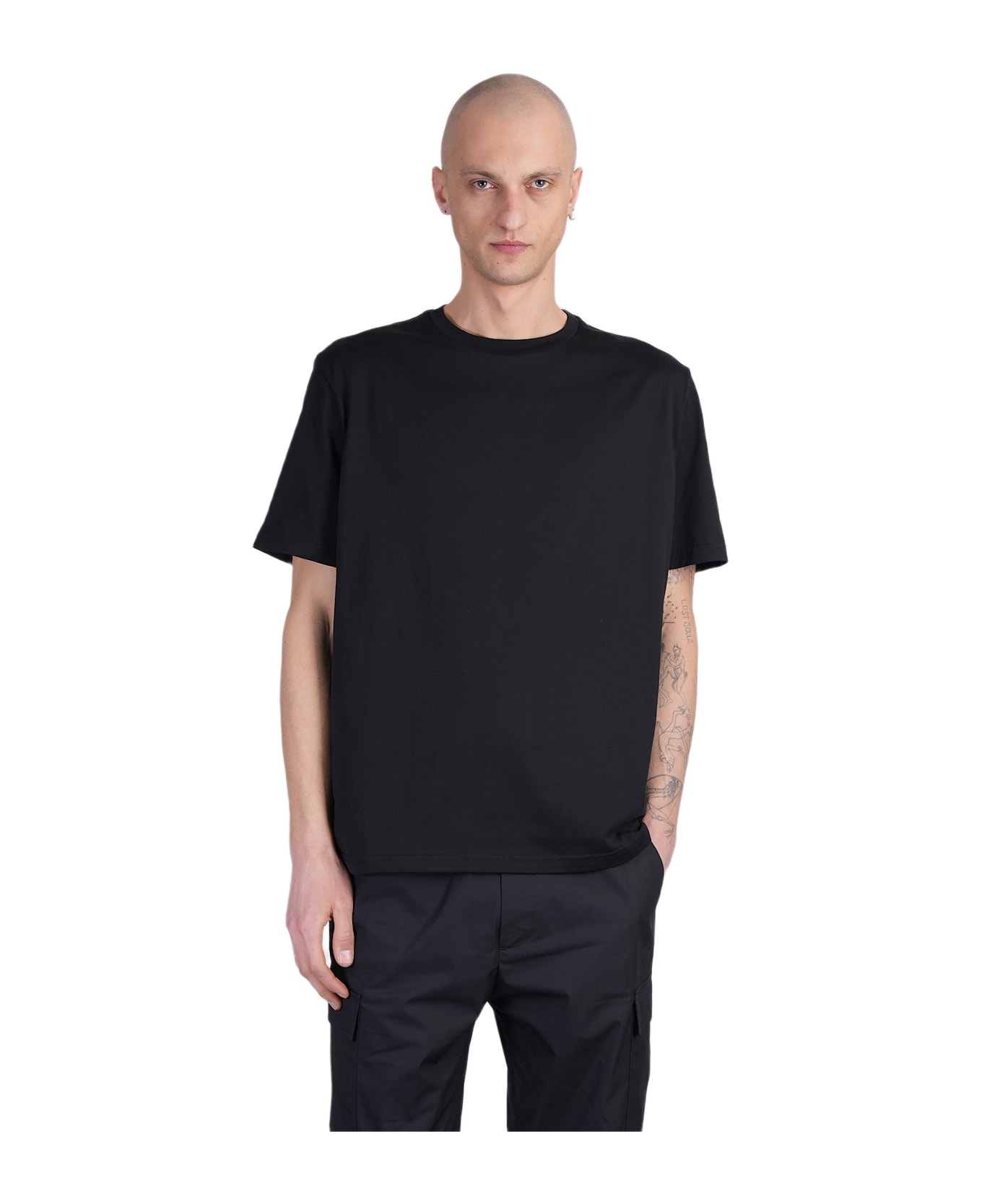 Low Brand B240 T-shirt In Black Cotton - black