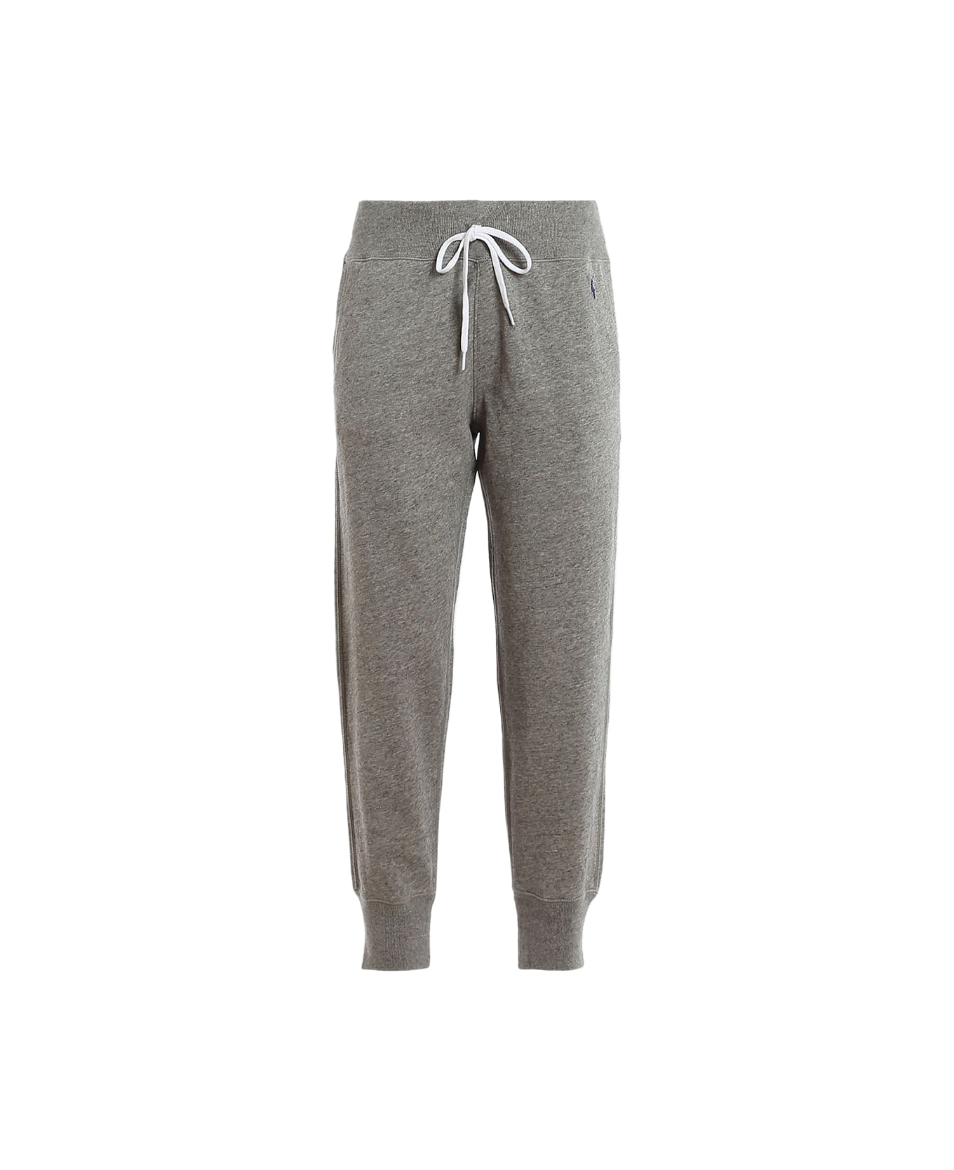 Polo Ralph Lauren Grey Cotton Track Pants - DARK VINTAGE HEATHER