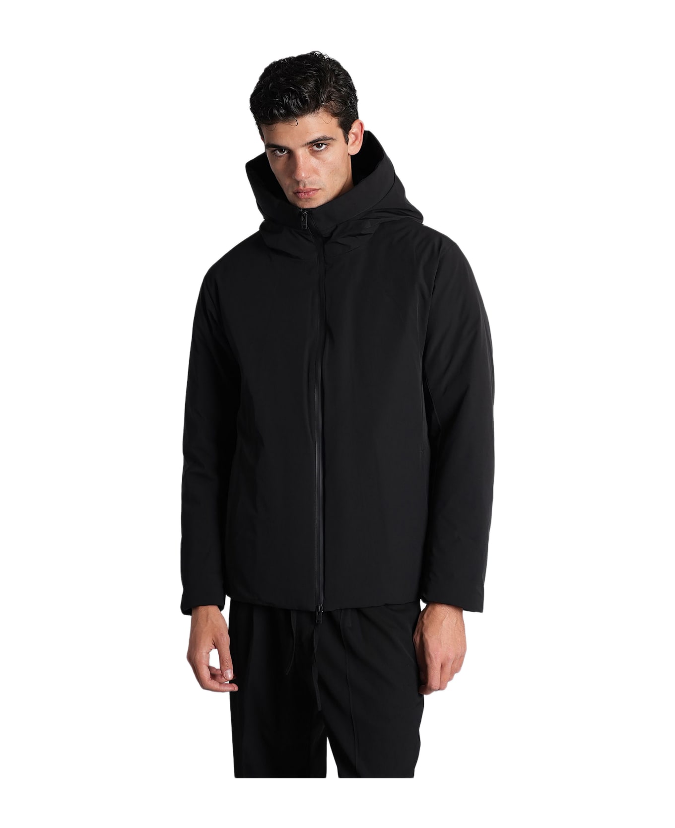 Attachment Puffer In Black Nylon - black