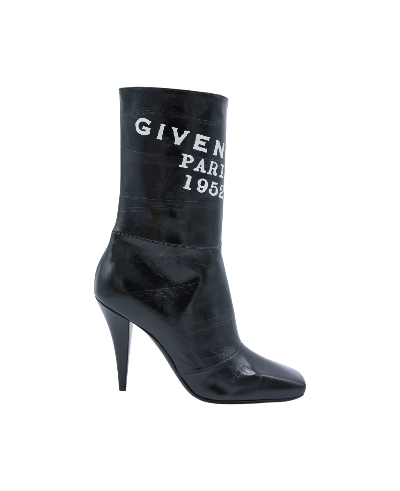 Givenchy Black Leather Boots - Black