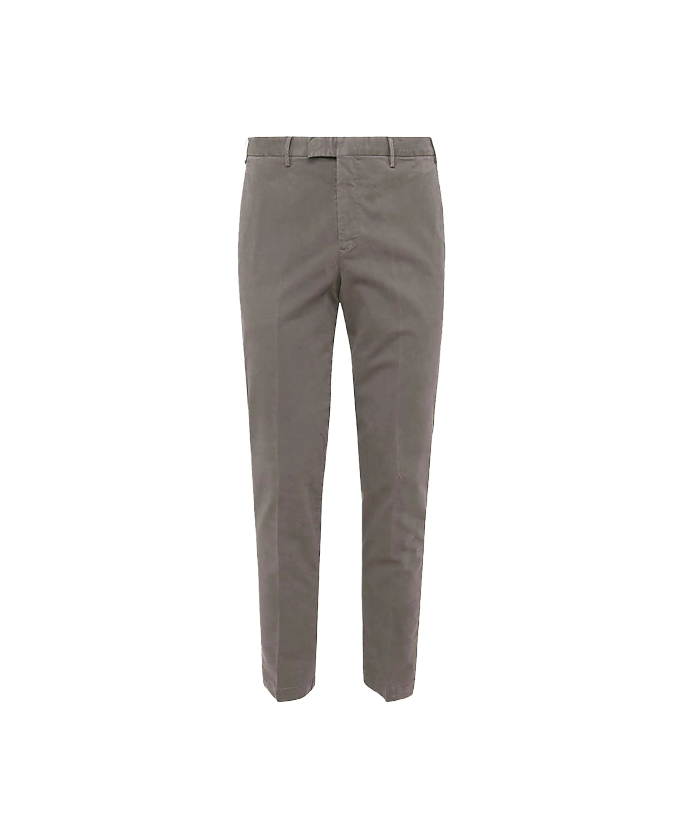 PT Torino Grey Cotton Pants - Dove Grey
