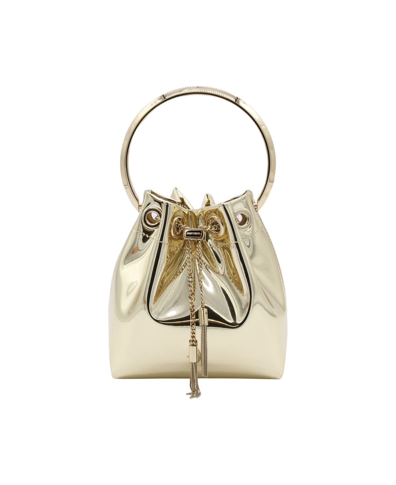 Jimmy Choo Gold Top Handle Bag - Golden