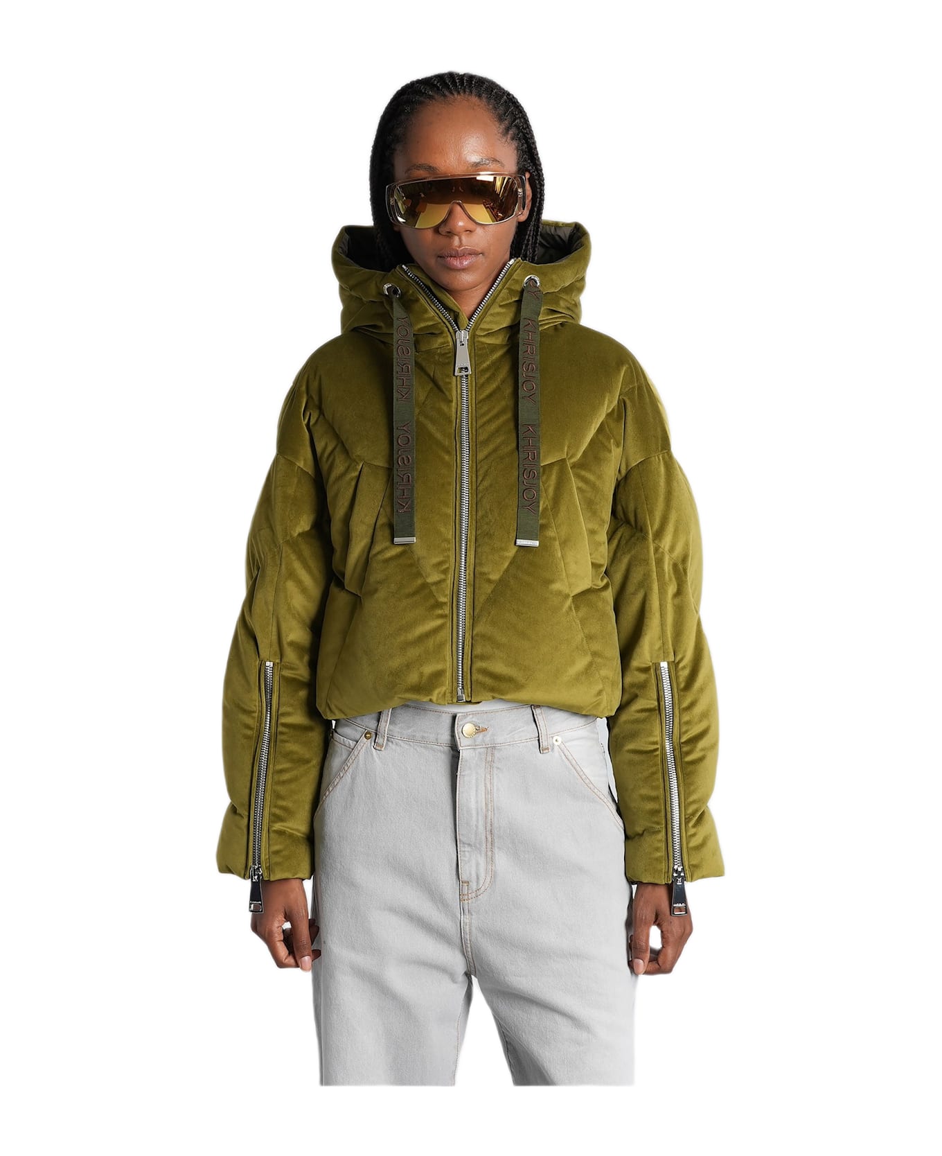 Khrisjoy Puffer In Green Polyamide - green