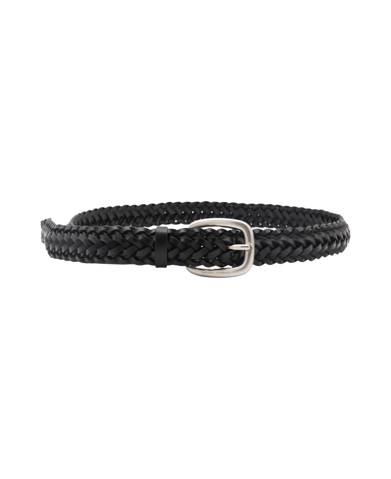 Golden Goose Black Leather Belt - Black