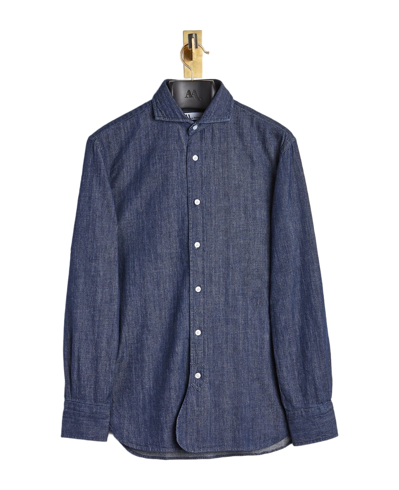 doppiaa Aalassio Cutaway-collar Cotton Shirt