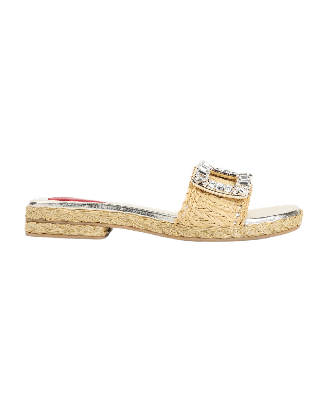Roger Vivier Strass Buckle Raffia 25 Espadrillas | italist