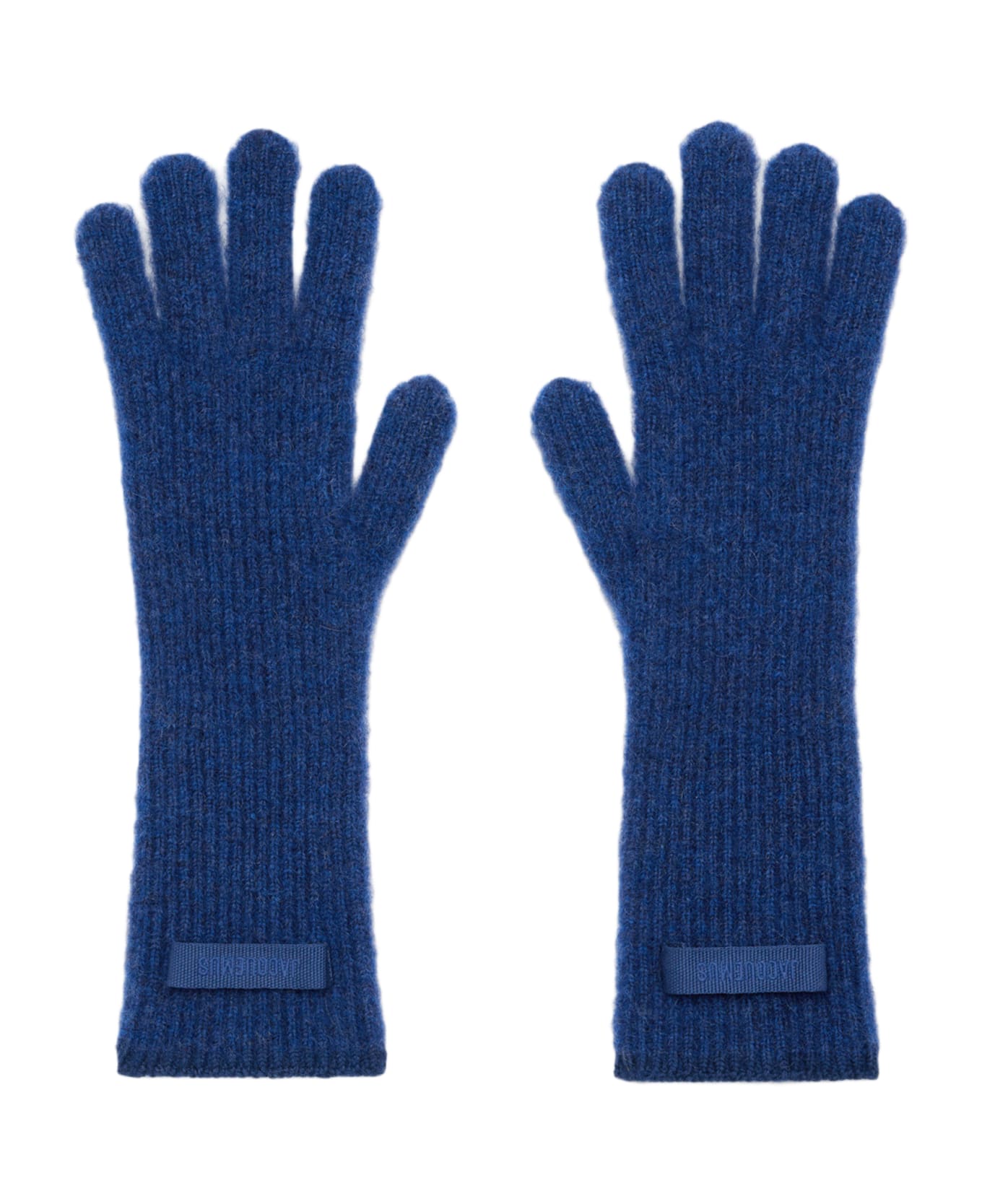 Jacquemus Grosgrain Wool Gloves - Blue