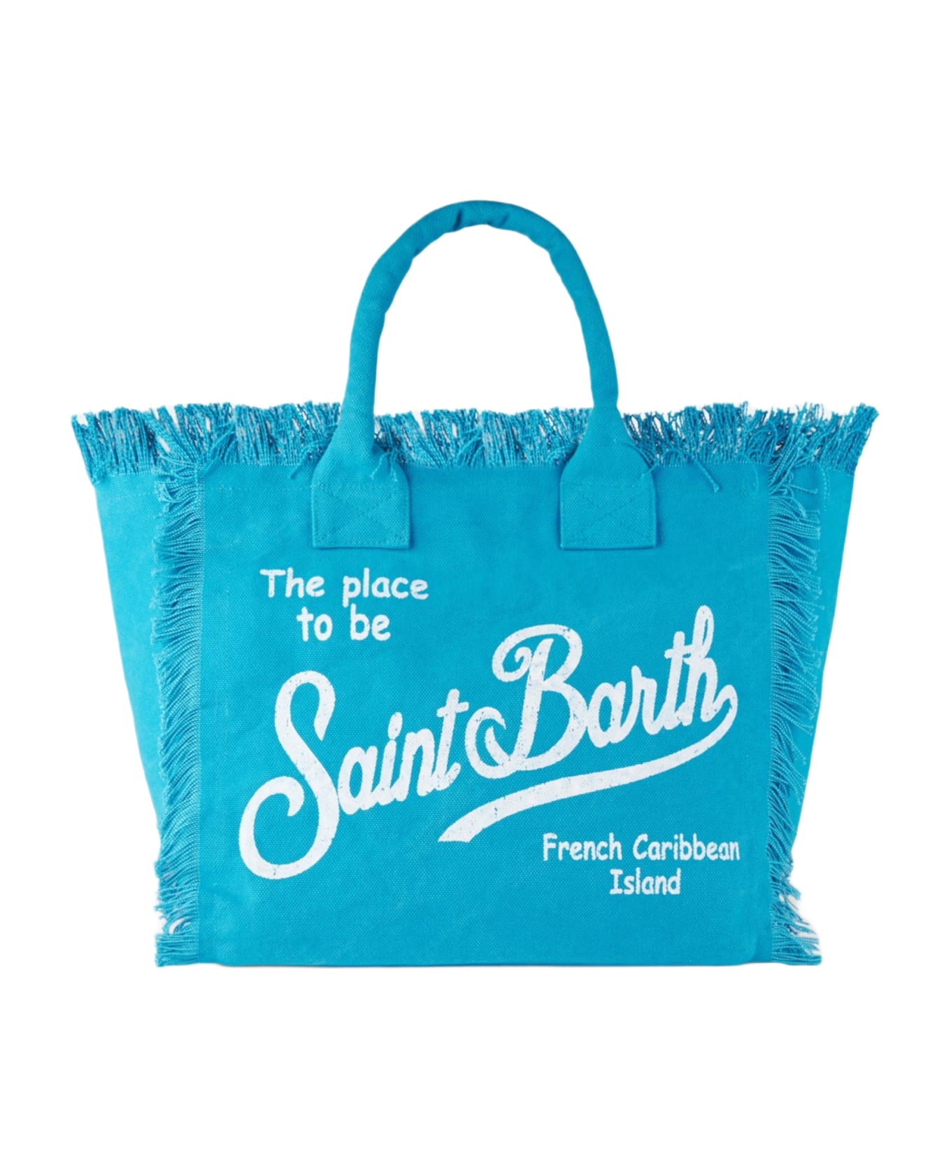 MC2 Saint Barth Vanity Turquoise Canvas Shoulder Bag - BLUE