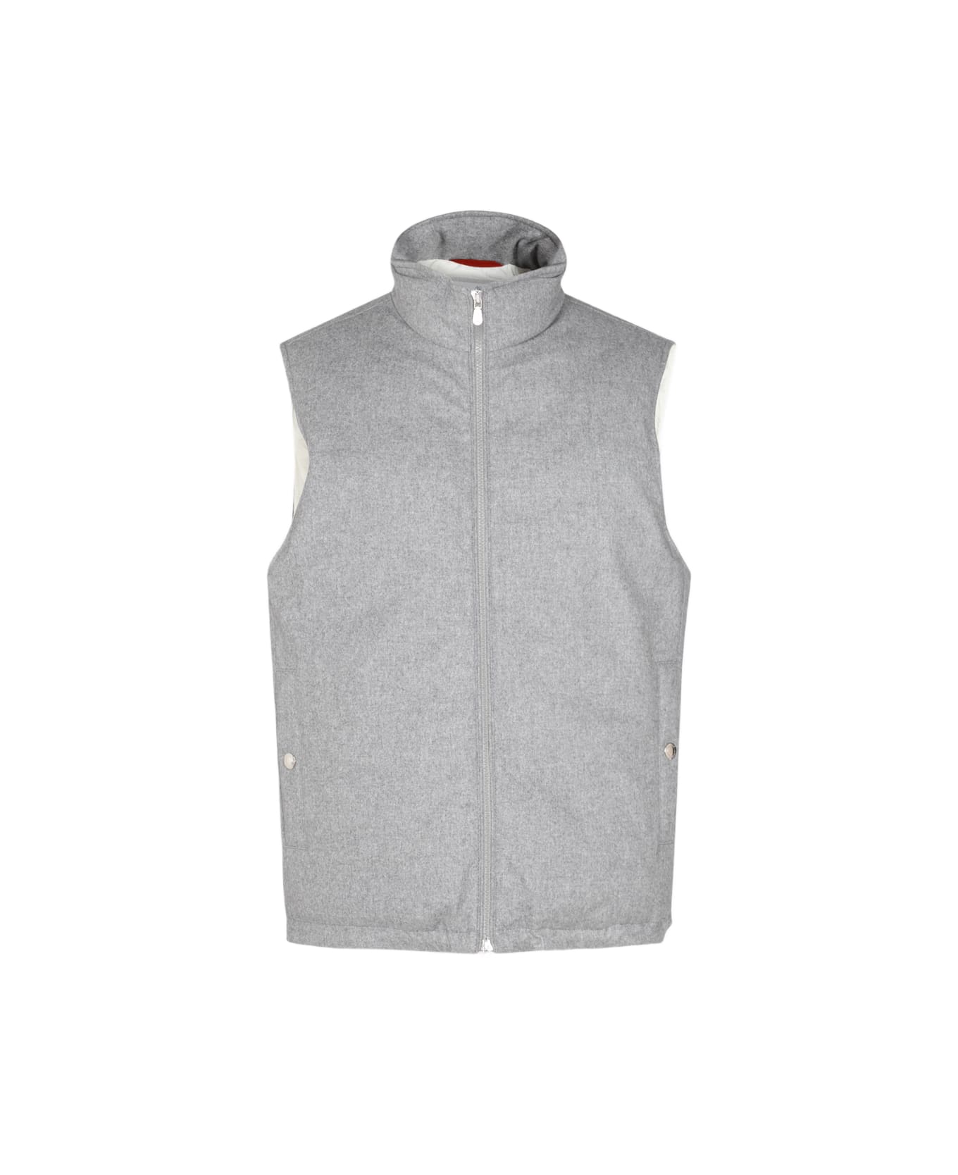 Brunello Cucinelli Grey Wool Down Jacket