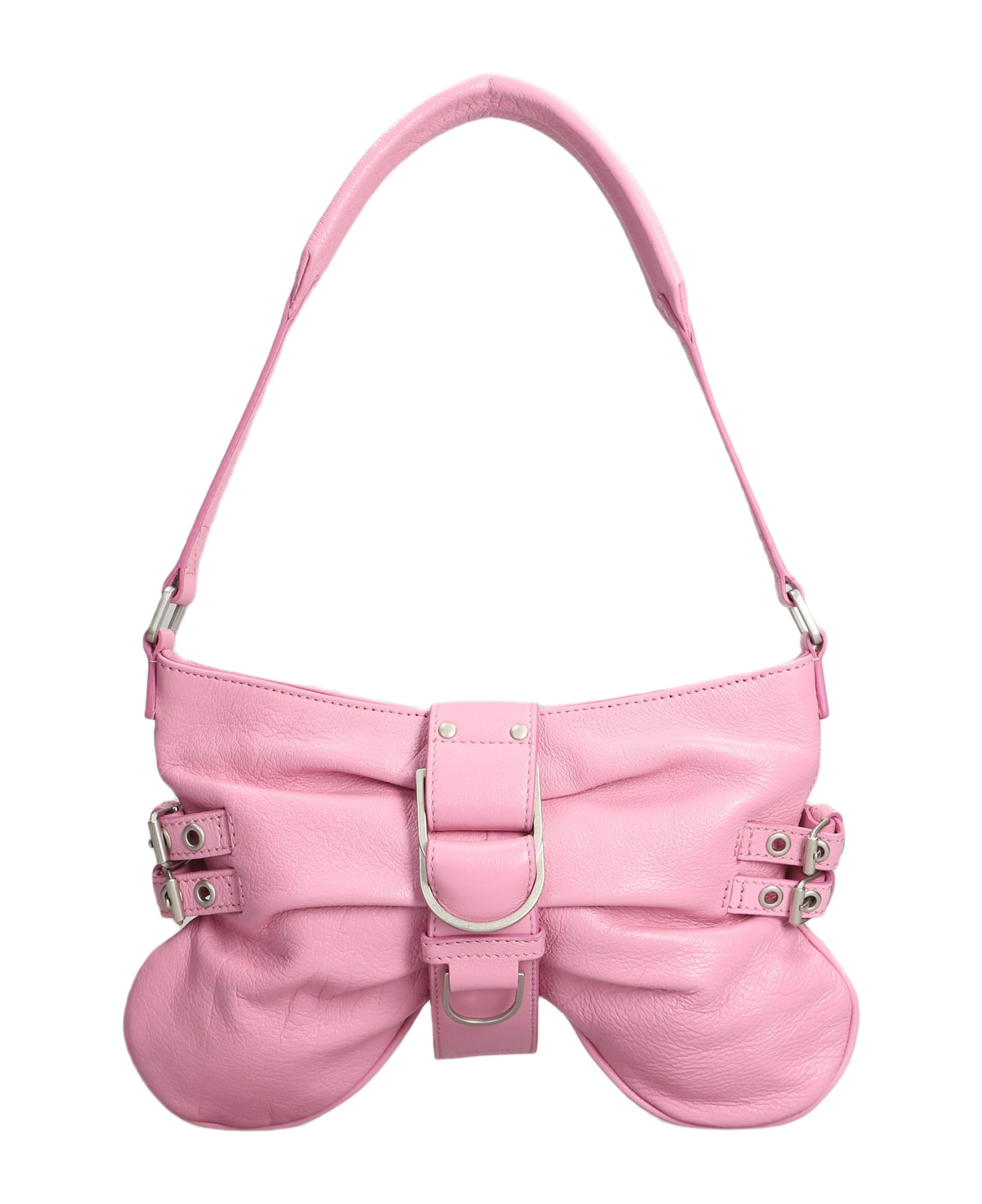 Blumarine Hand Bag In Rose-pink Leather - PINK
