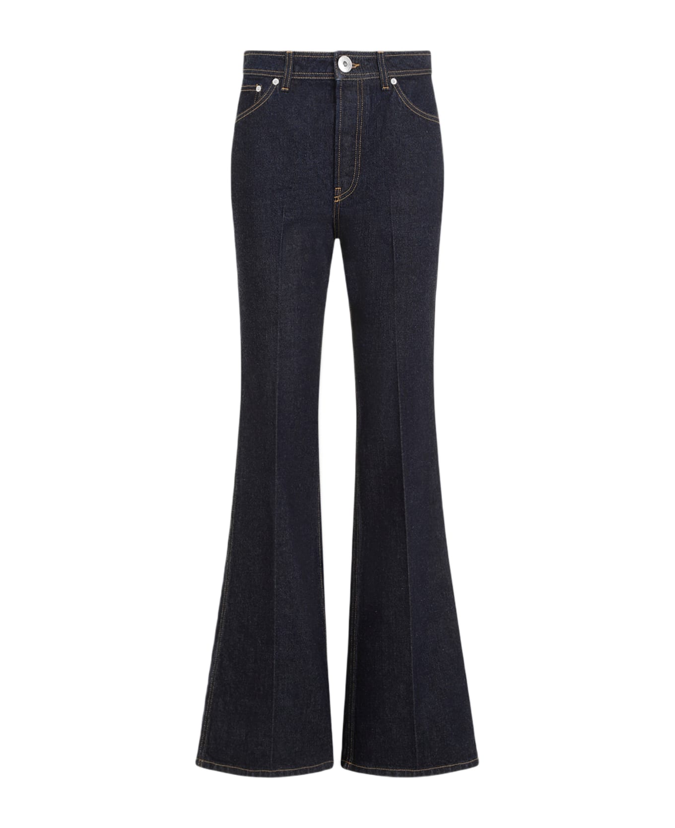 Lanvin Wide Leg Denim Jeans - Navy Blue
