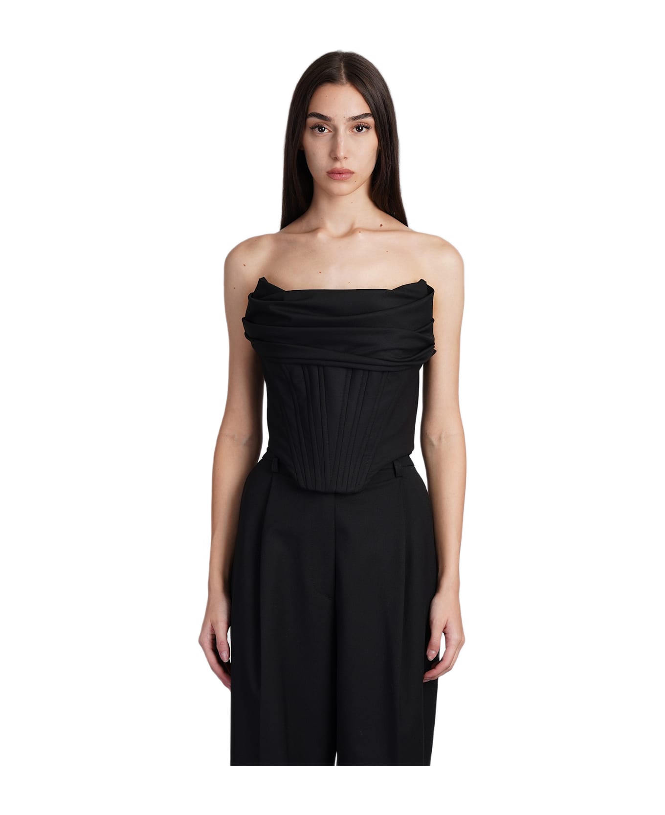 Giuseppe di Morabito Topwear In Black Wool - Black