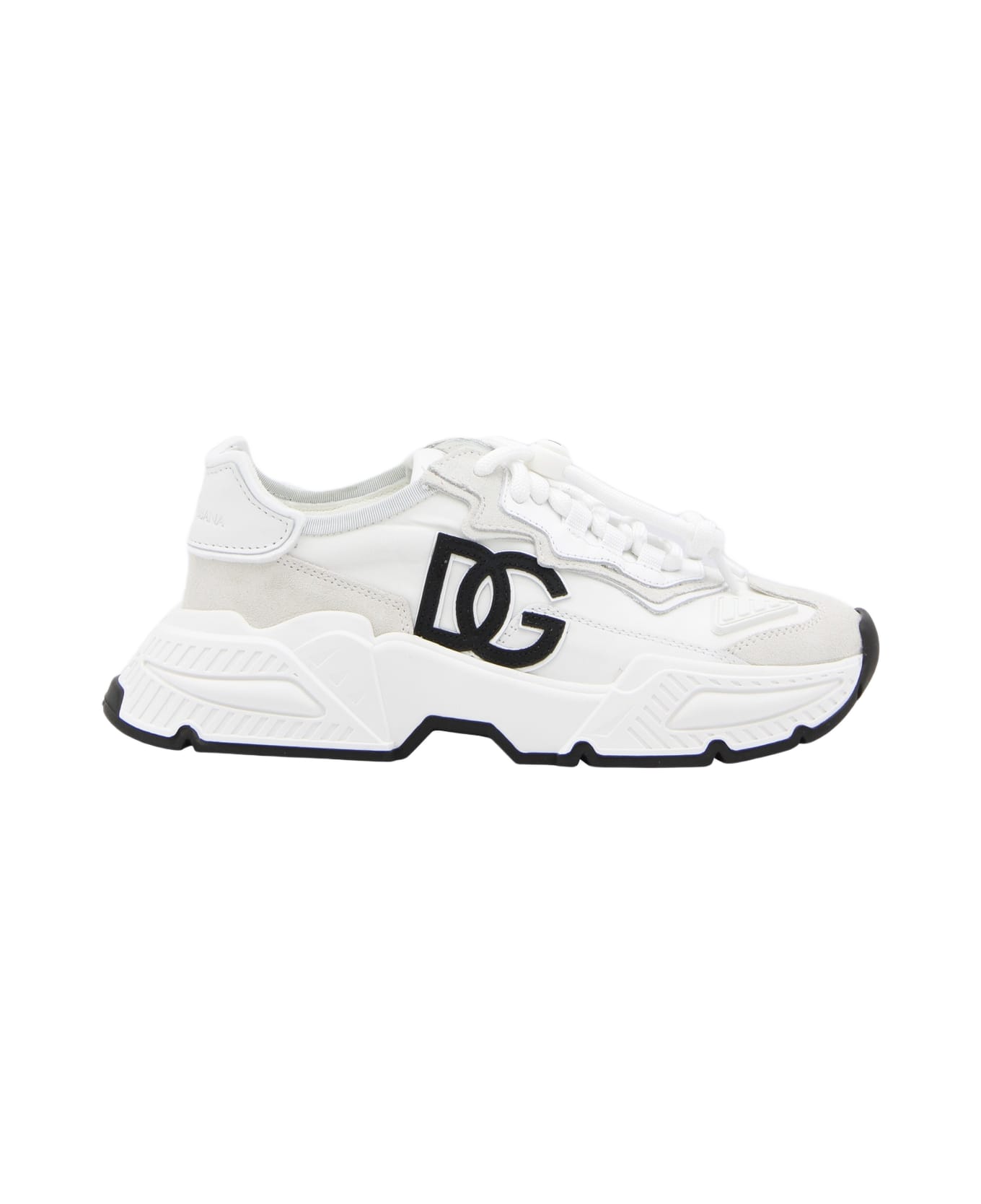 Dolce 
Gabbana White Leather Essential Sneakers - White