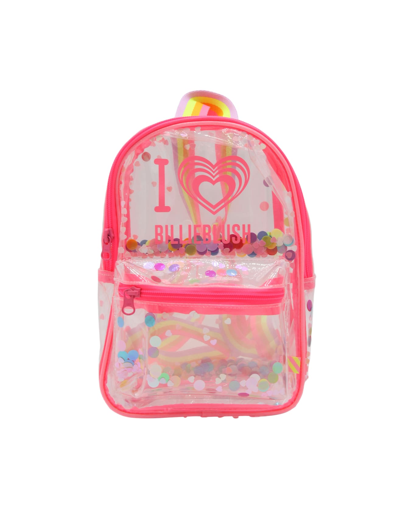 Billieblush Transparent And Pink Backpack - Fuchsia