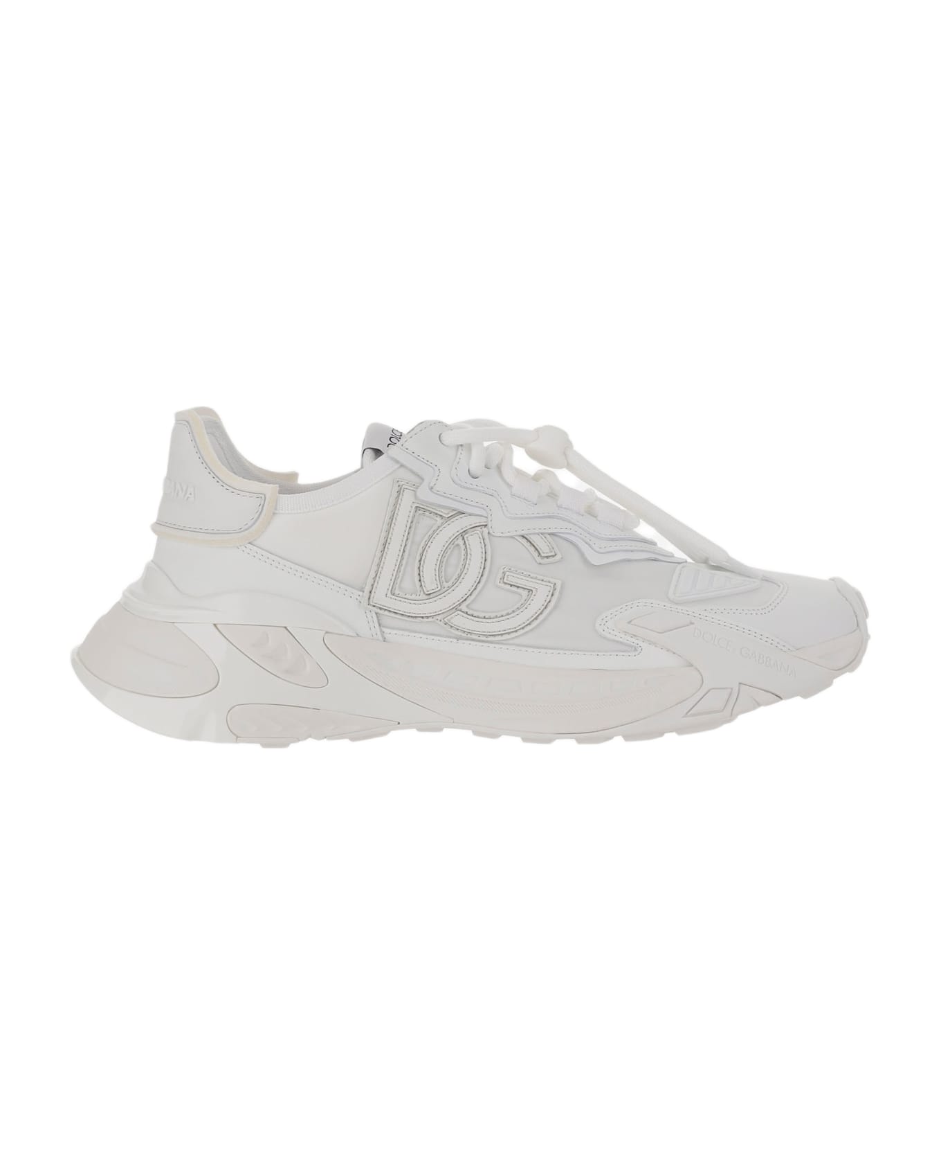 Dolce 
Gabbana Chunky Sneakers With Embroidered Logo - White