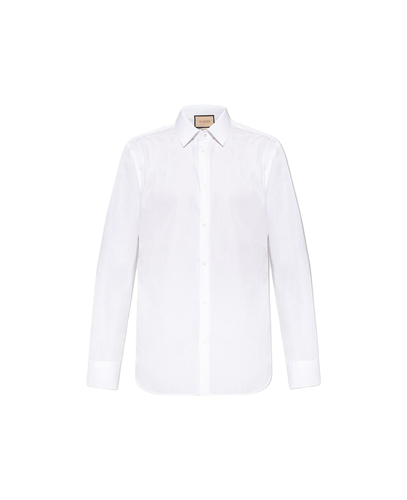 Gucci Cotton Shirt With Logo - White シャツ
