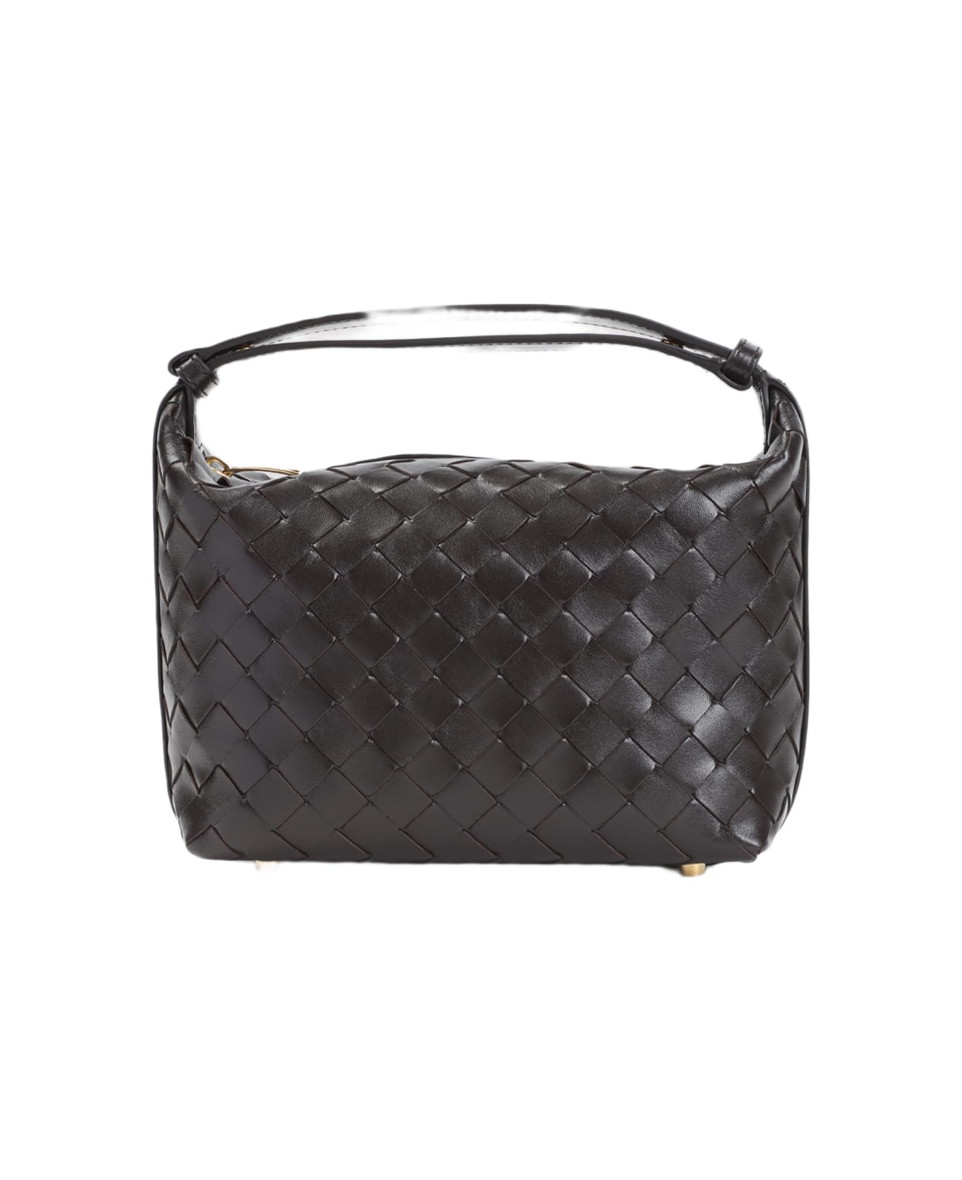 Bottega Veneta Mini Wallace Intreccio 15 Handbag - Fondant Gold