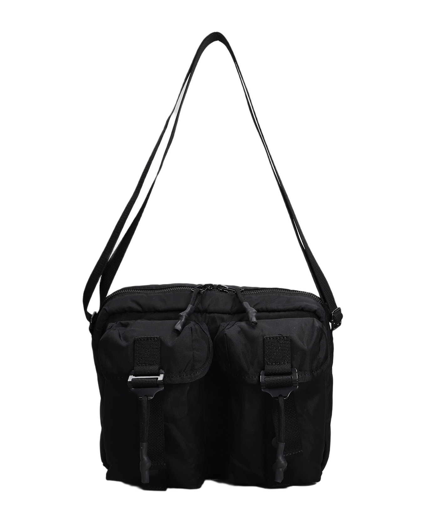 Maharishi Shoulder Bag In Black Nylon - black