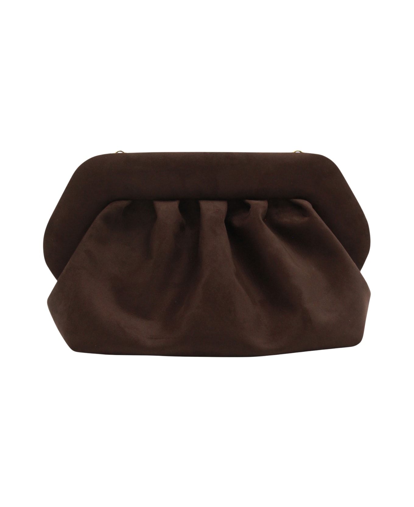 THEMOIRè Brown Vegan Bios Leather Clutches - EBONY