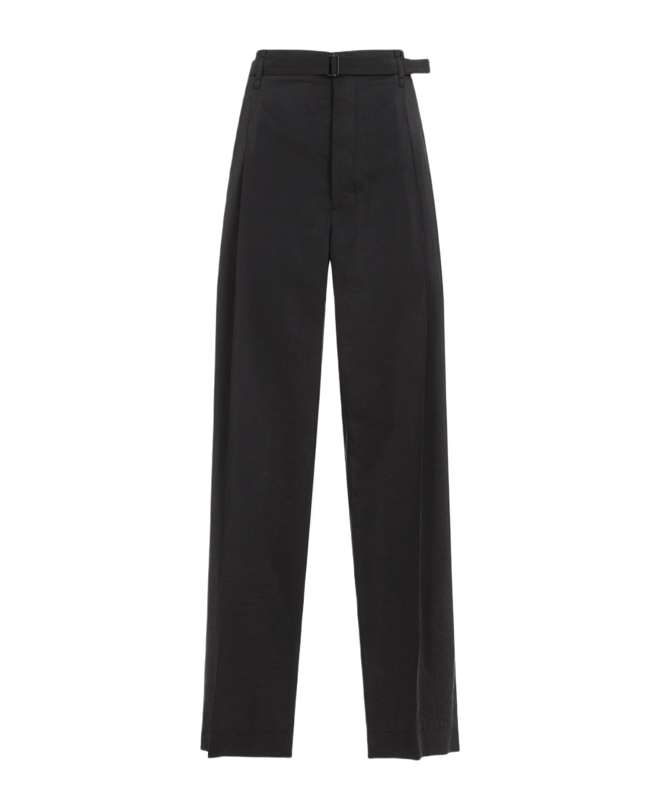 Lemaire Belted Relaxed Pants - Dark Espresso