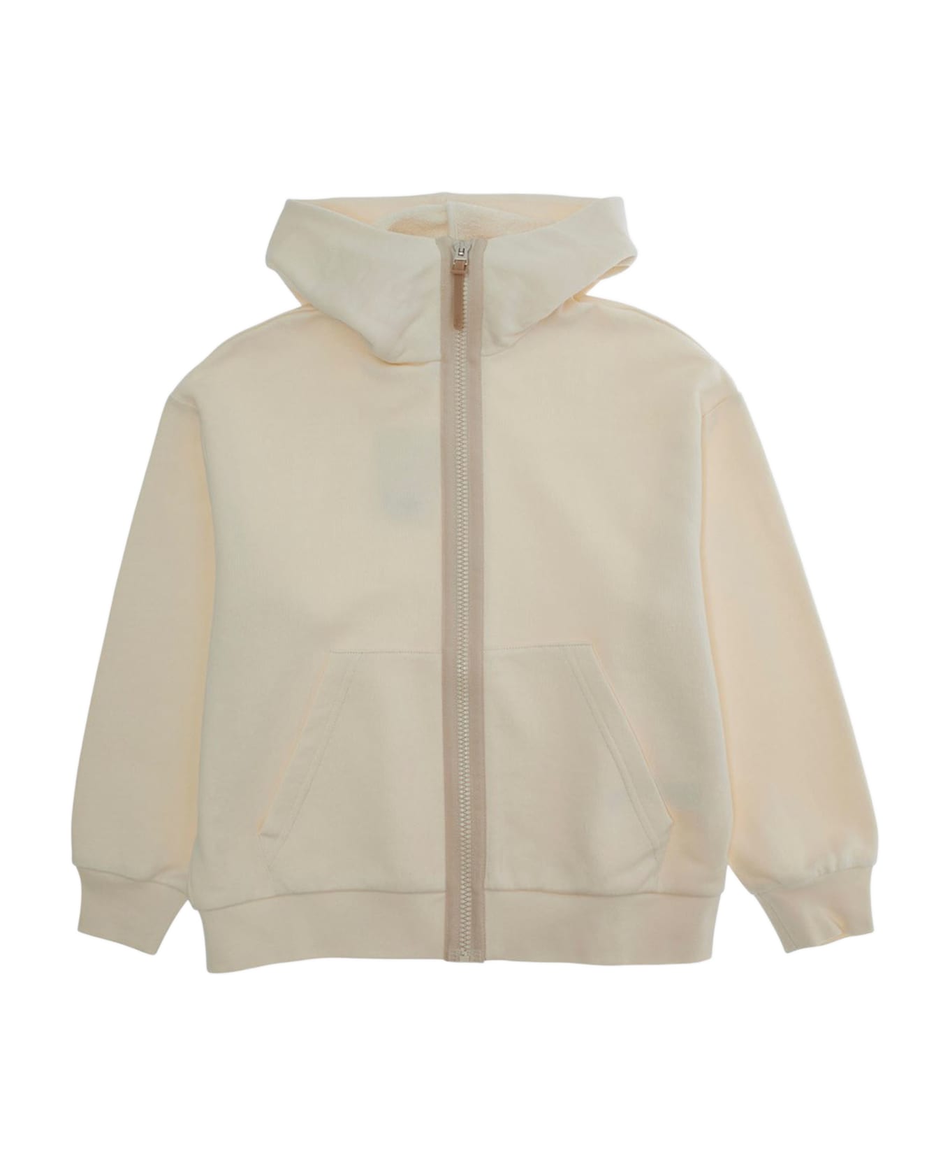 Il Gufo Cotton Hoodie - Beige