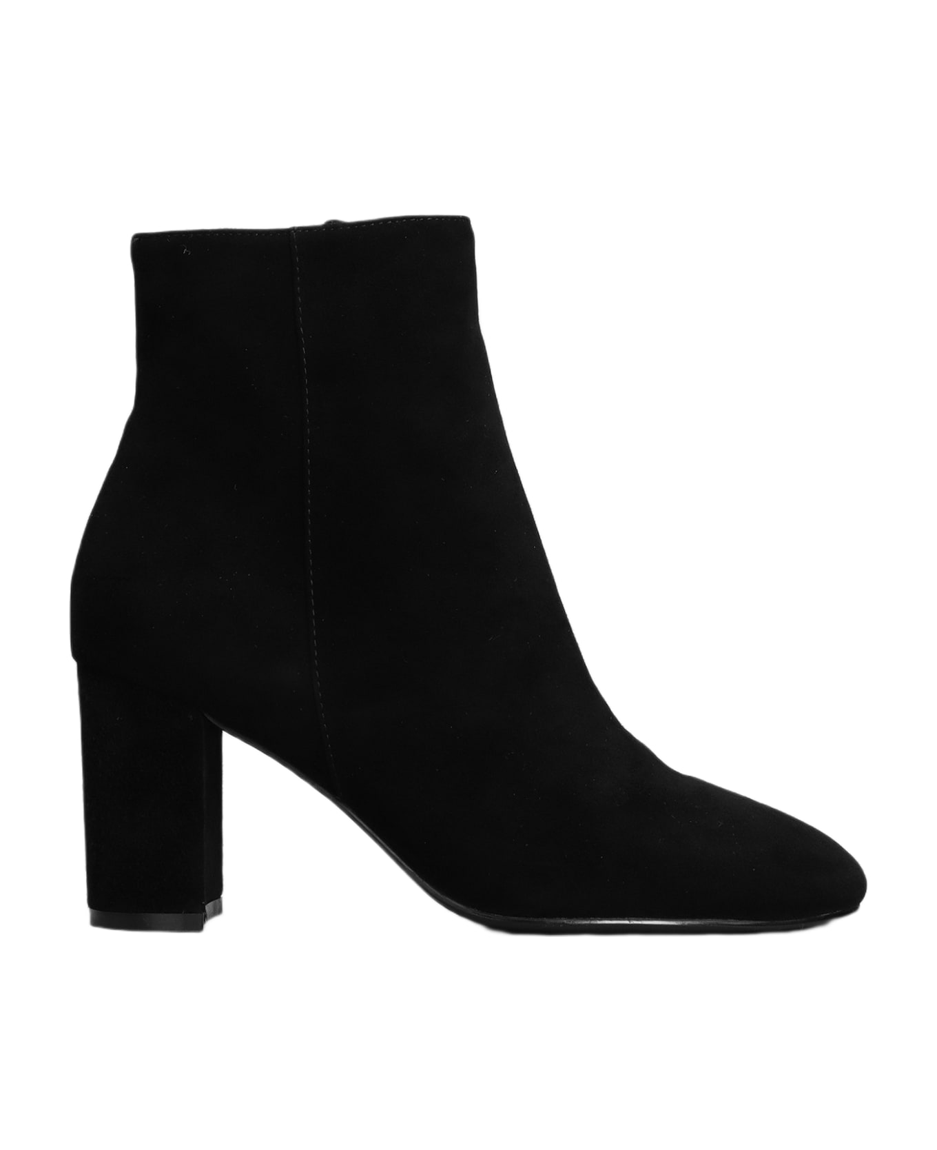 Bibi Lou High Heels Ankle Boots In Black Suede - black
