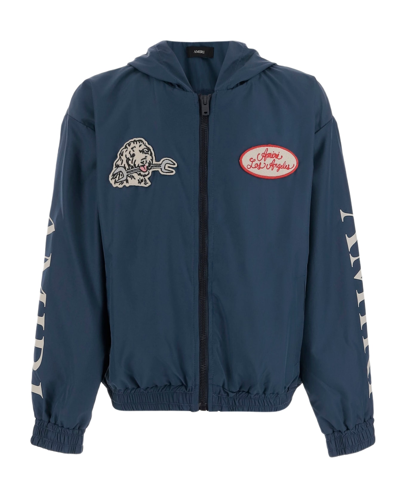 AMIRI Nylon Jacket With Logo - Blue