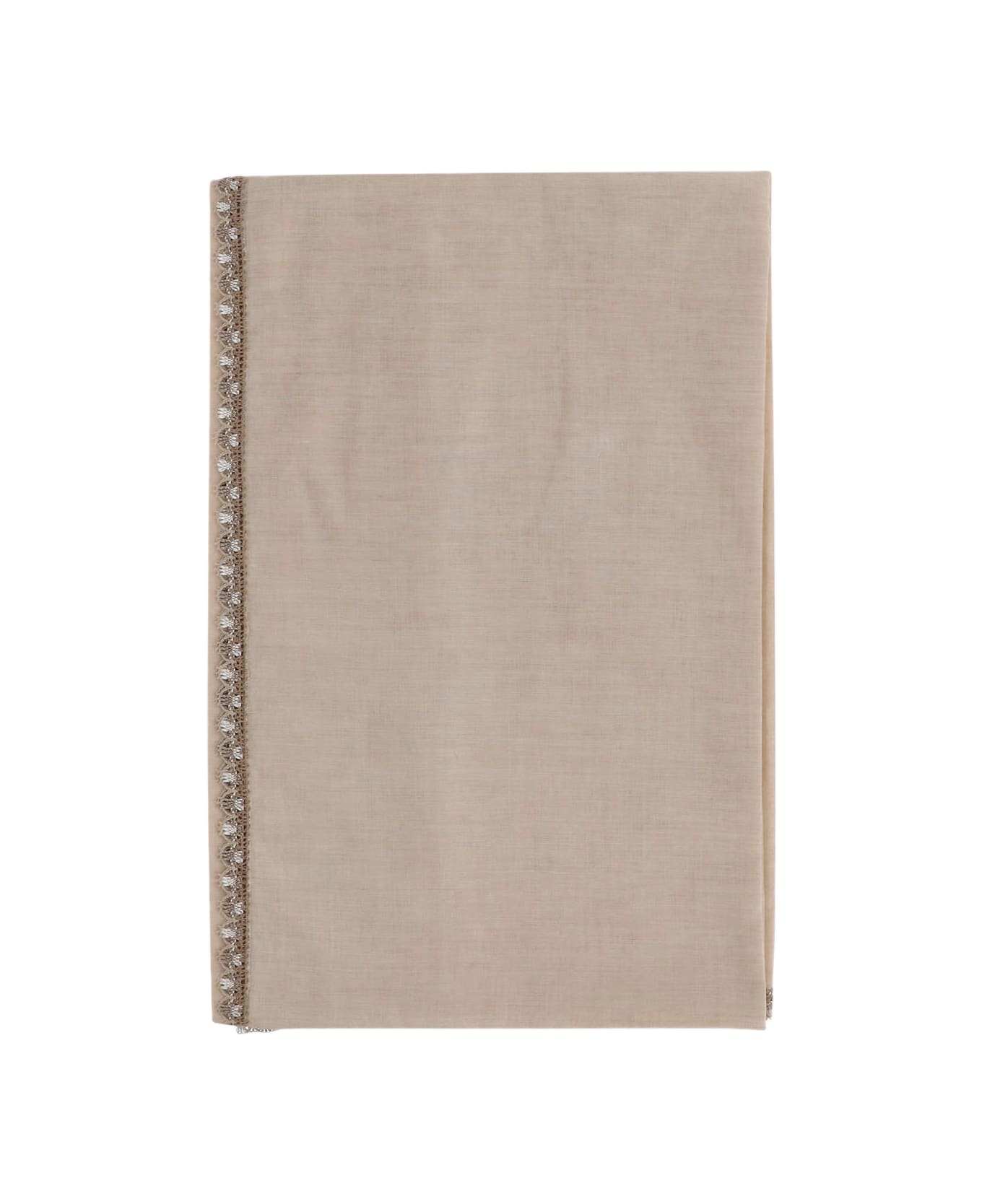 Faliero Sarti Cotton Blend Scarf - Beige