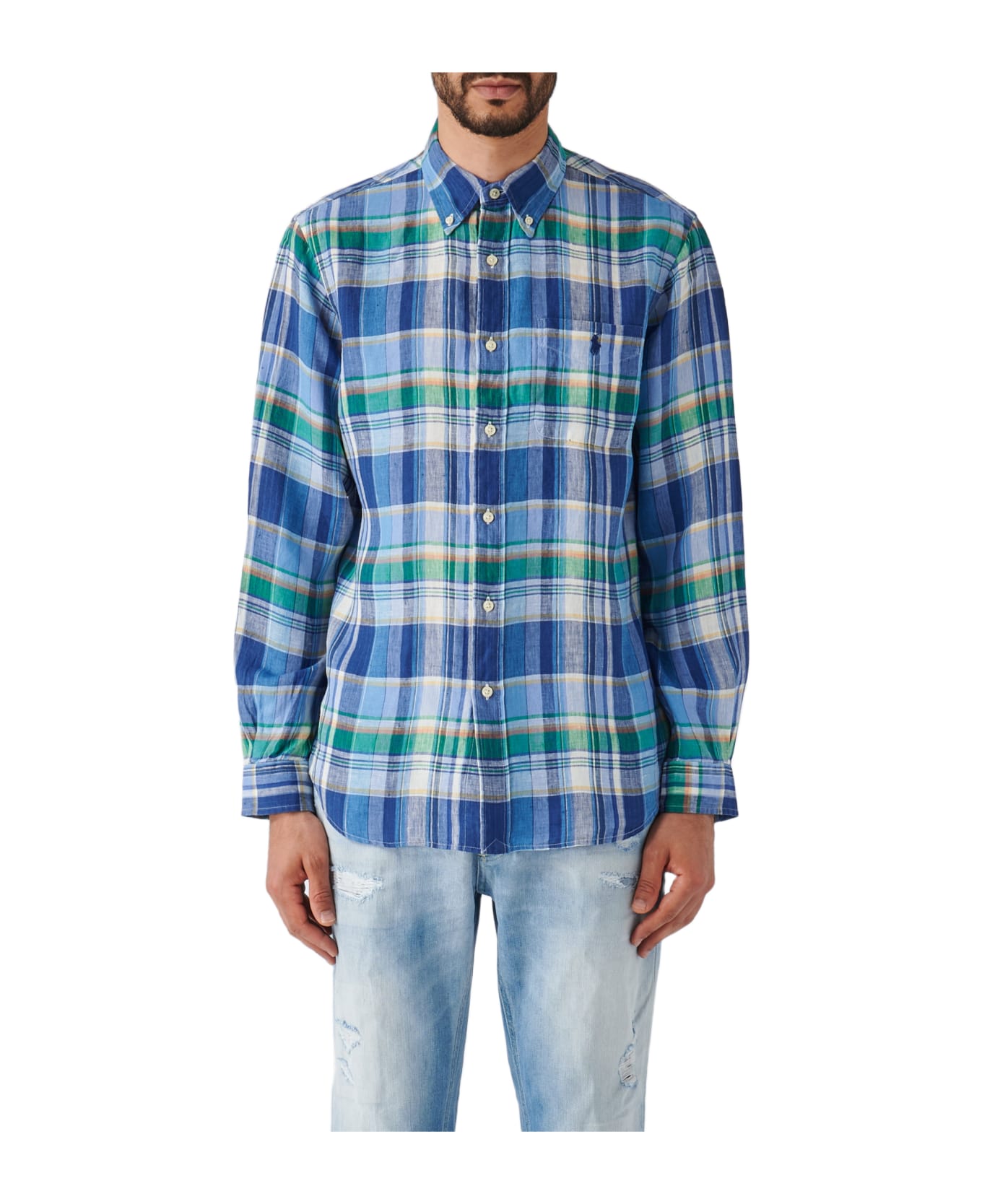 Polo Ralph Lauren Long Sleeve Sport Shirt Shirt - BLU