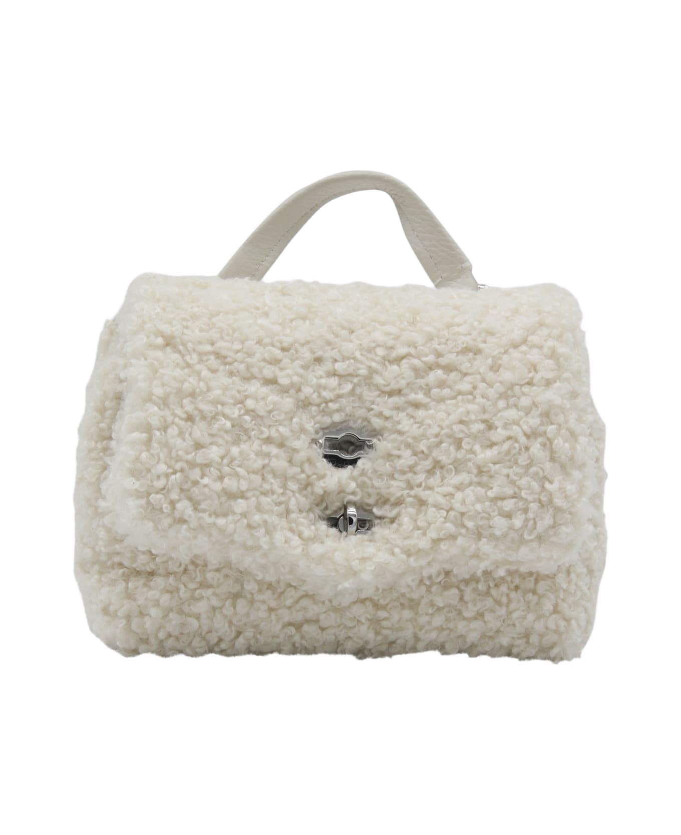 Zanellato White Leather Postina Dolly Baby Top Handle Bag - WHITE MERINOS