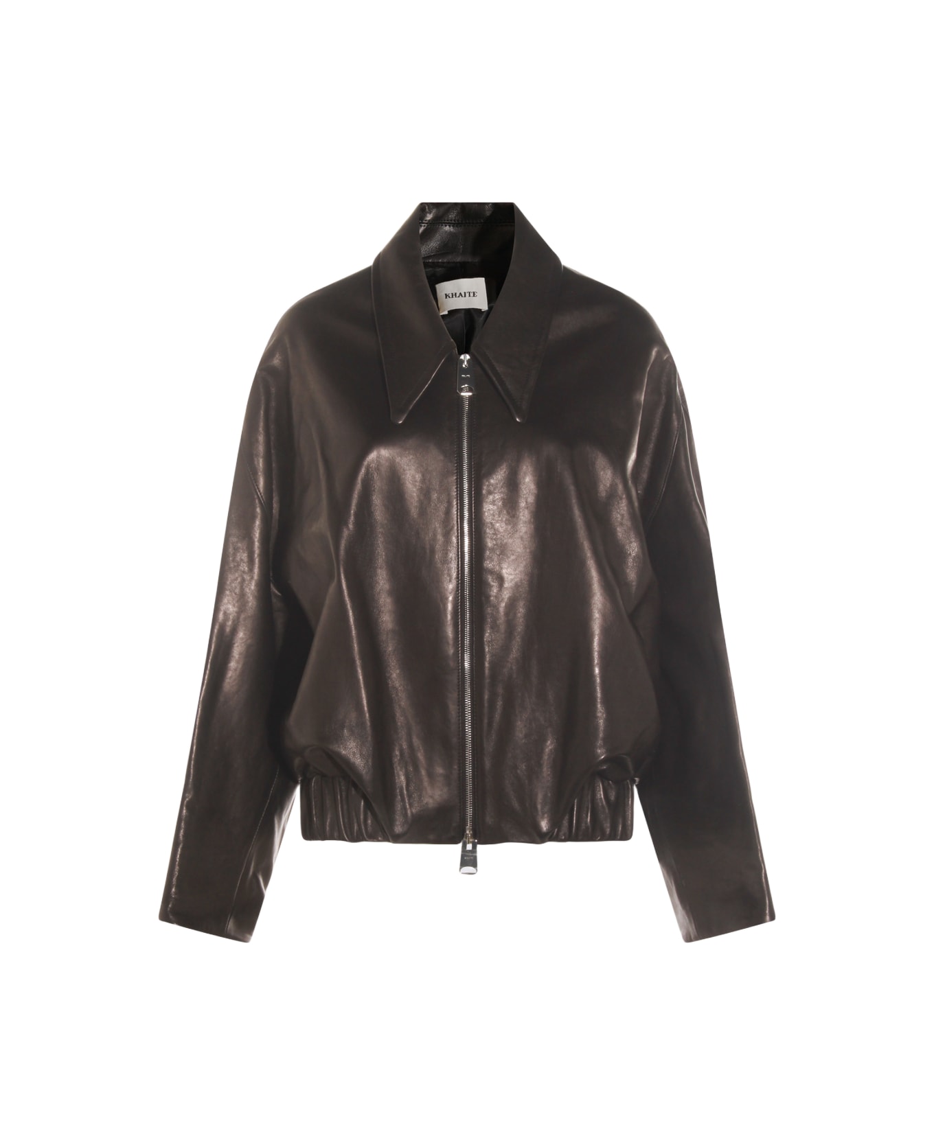 Khaite Black Leather Jacket - Black