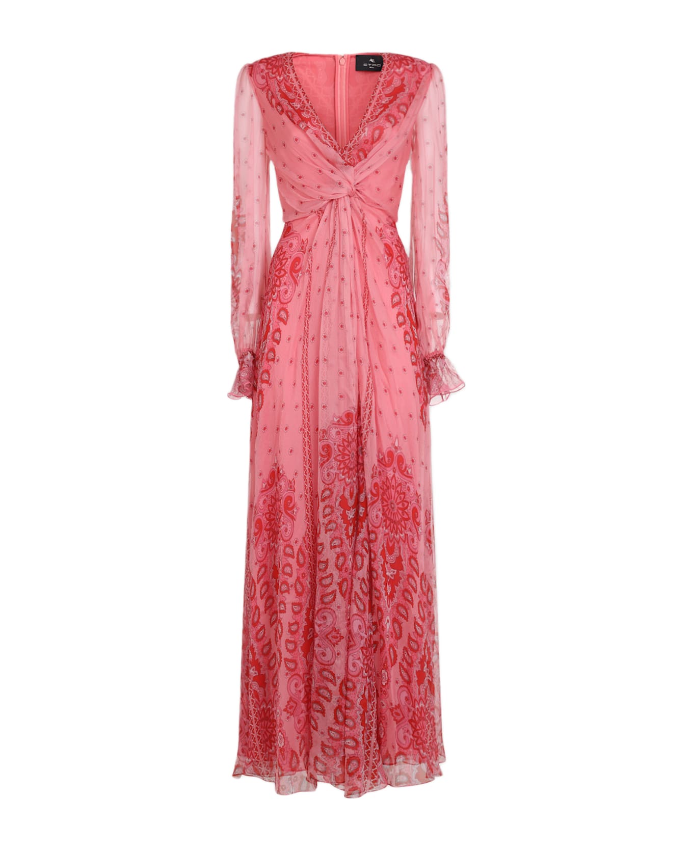 Etro Silk Long Dress - Pink