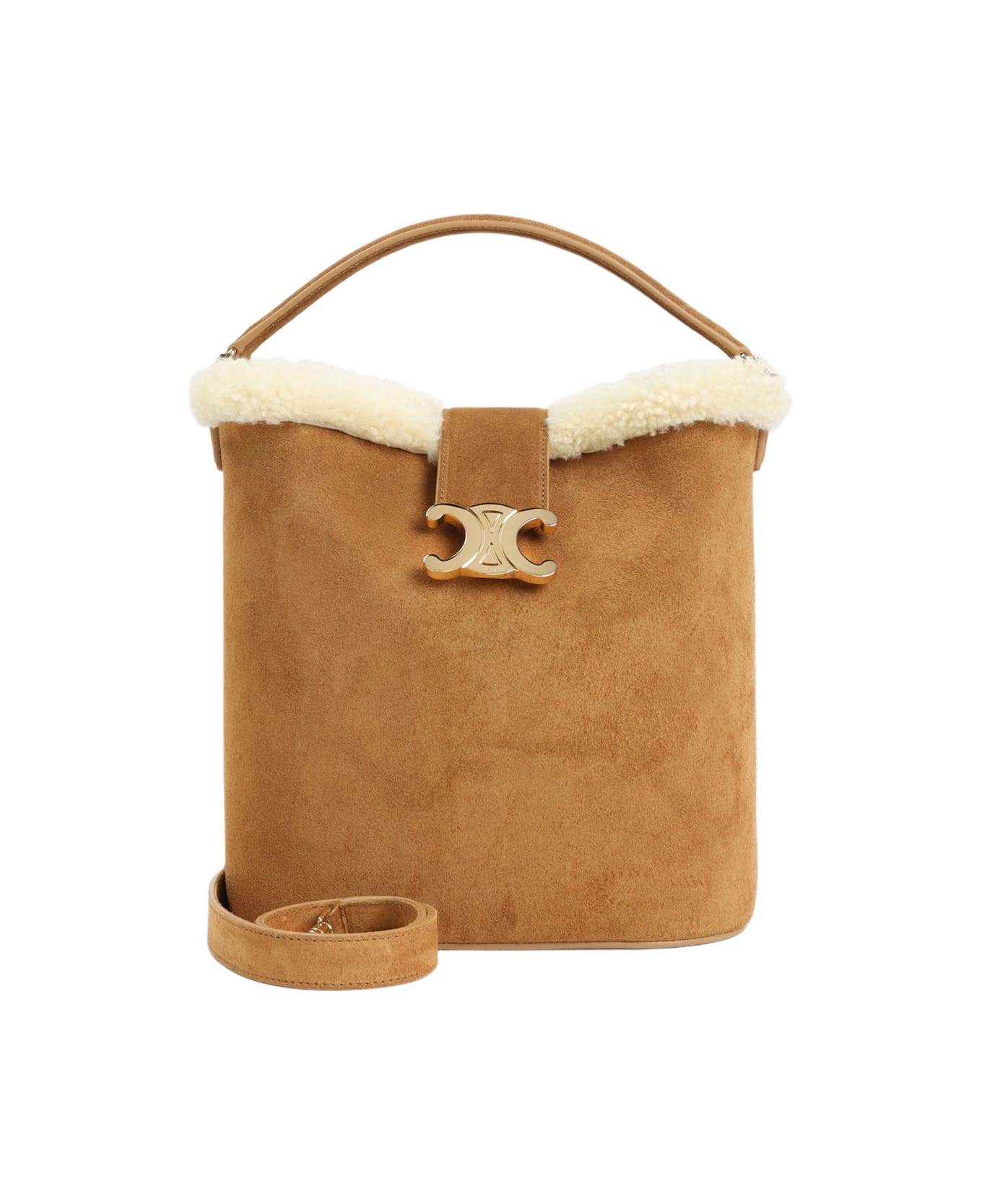 Celine Medium Louise Bucket Bag - Cm Tobacco Cream
