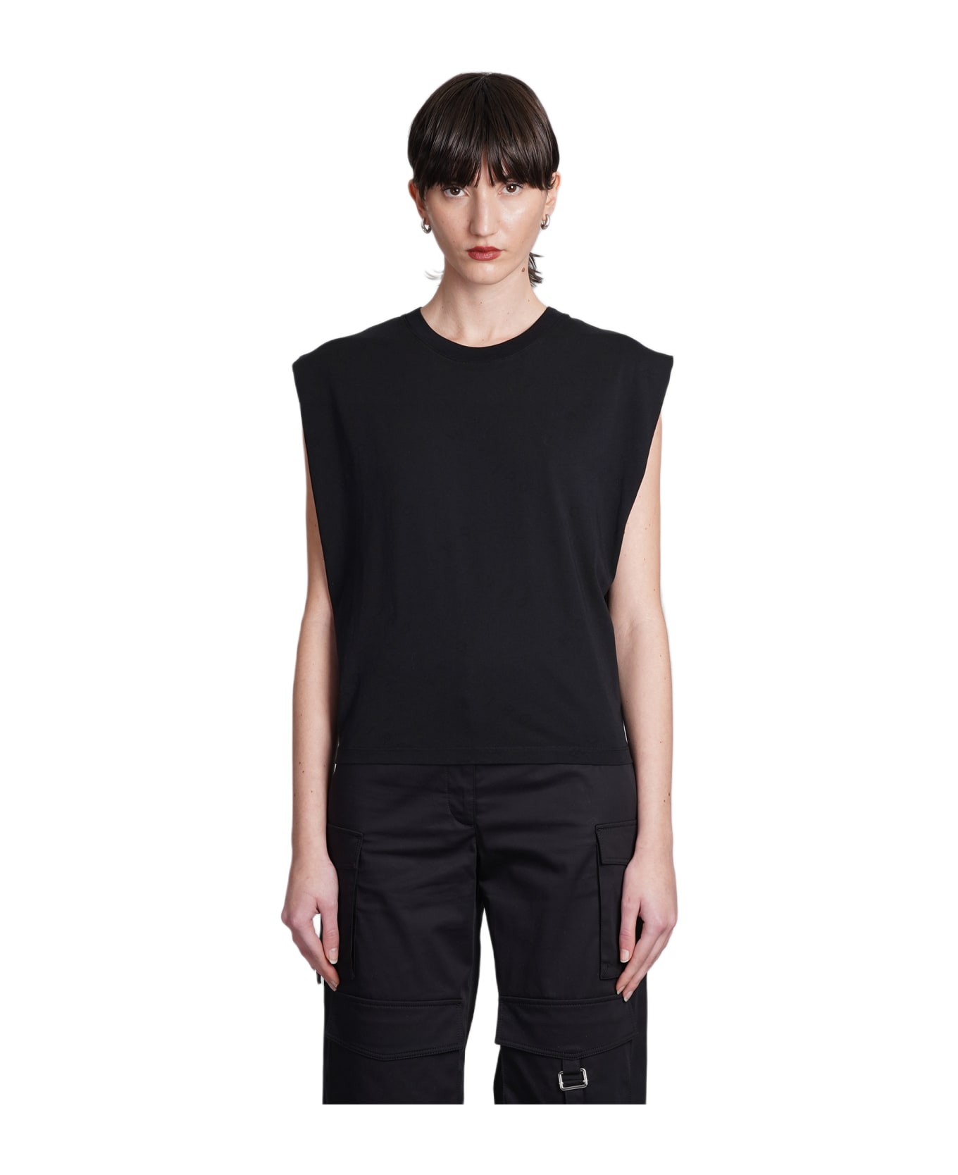 IRO Juli T-shirt In Black Cotton - black