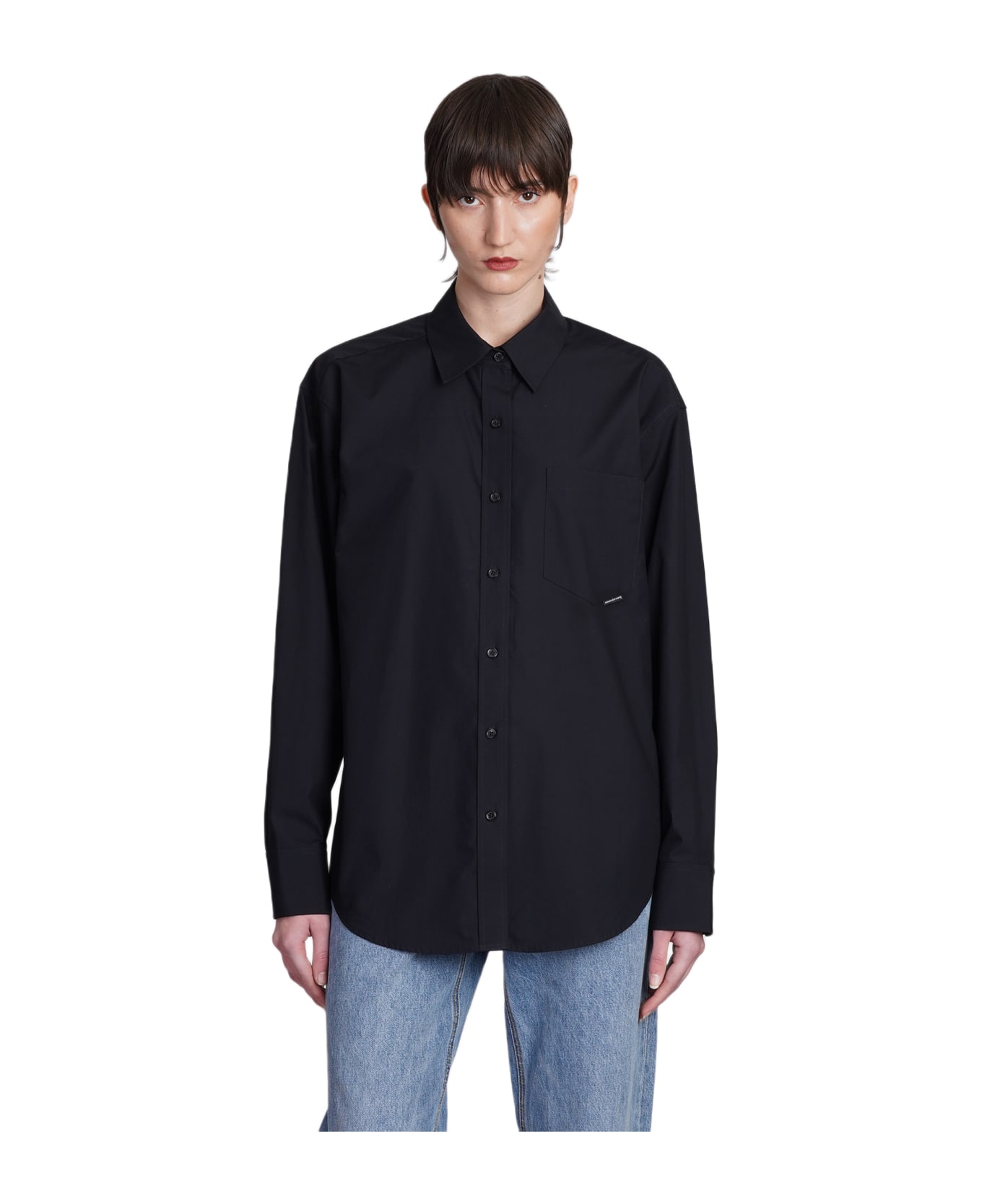 Alexander Wang Shirt In Black Cotton - black
