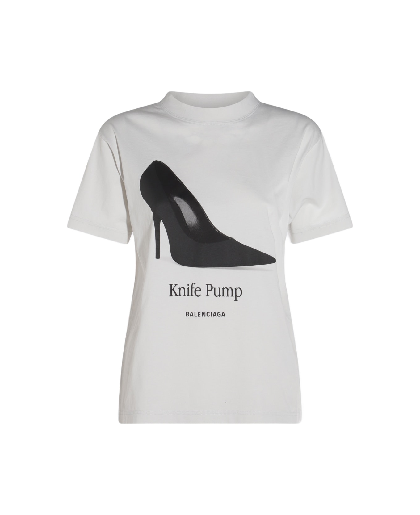 Balenciaga White Cotton T-shirt - WHITE