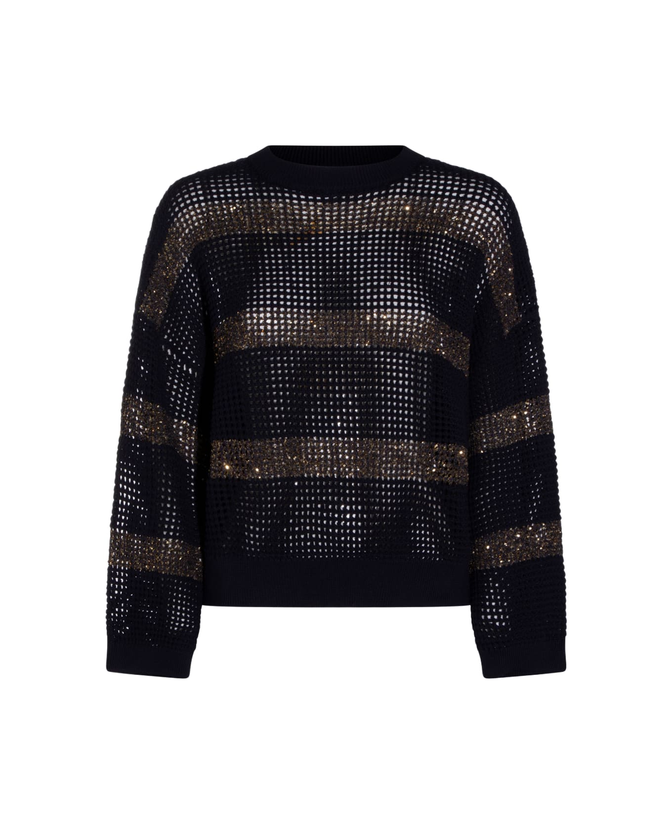 Brunello Cucinelli Blue Navy Cotton Knitwear - ABISSO ニットウェア