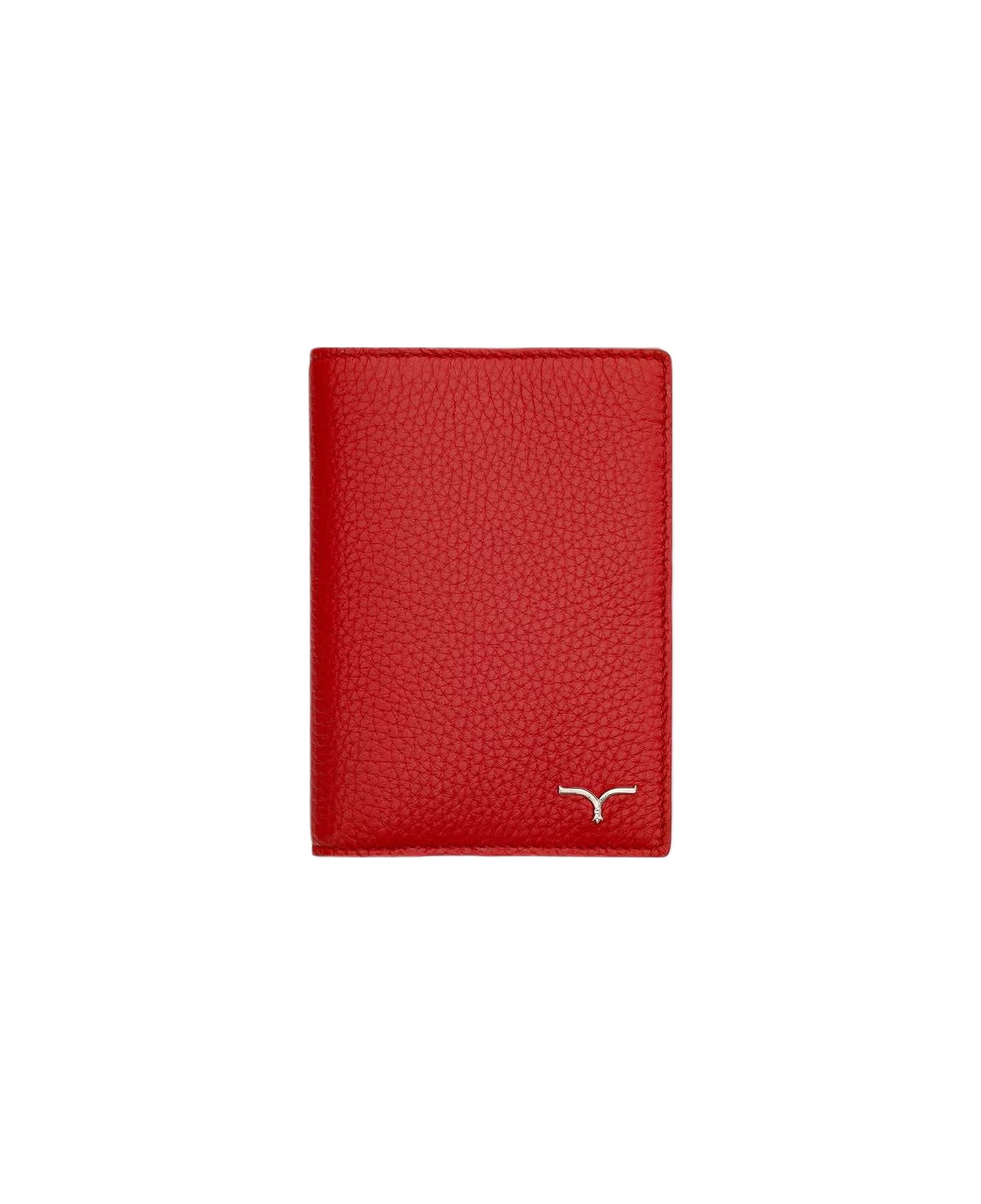 Larusmiani Passport Cover 'fiumicino' Wallet - Red 財布