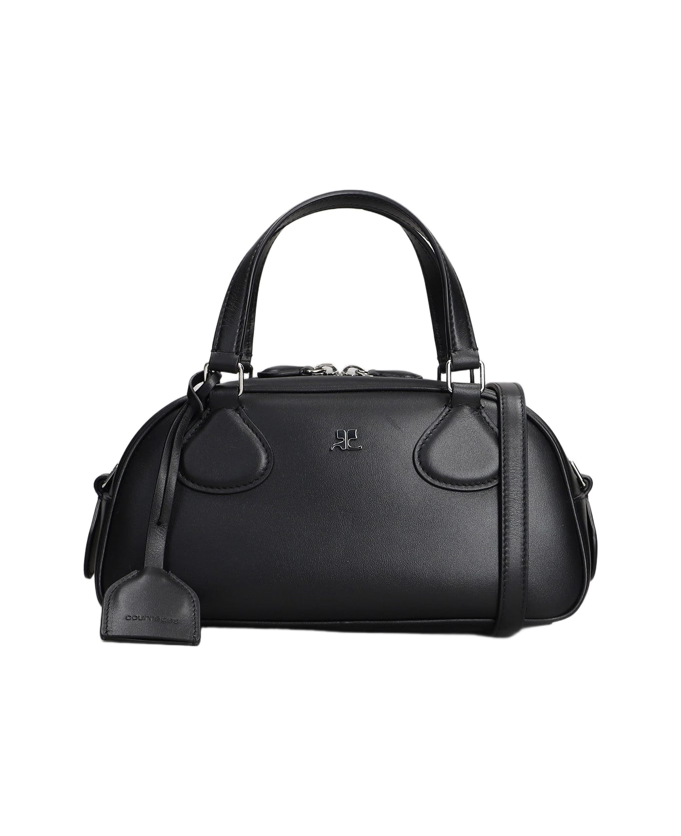Courrèges Friday Bag Shoulder Bag In Black Leather - black