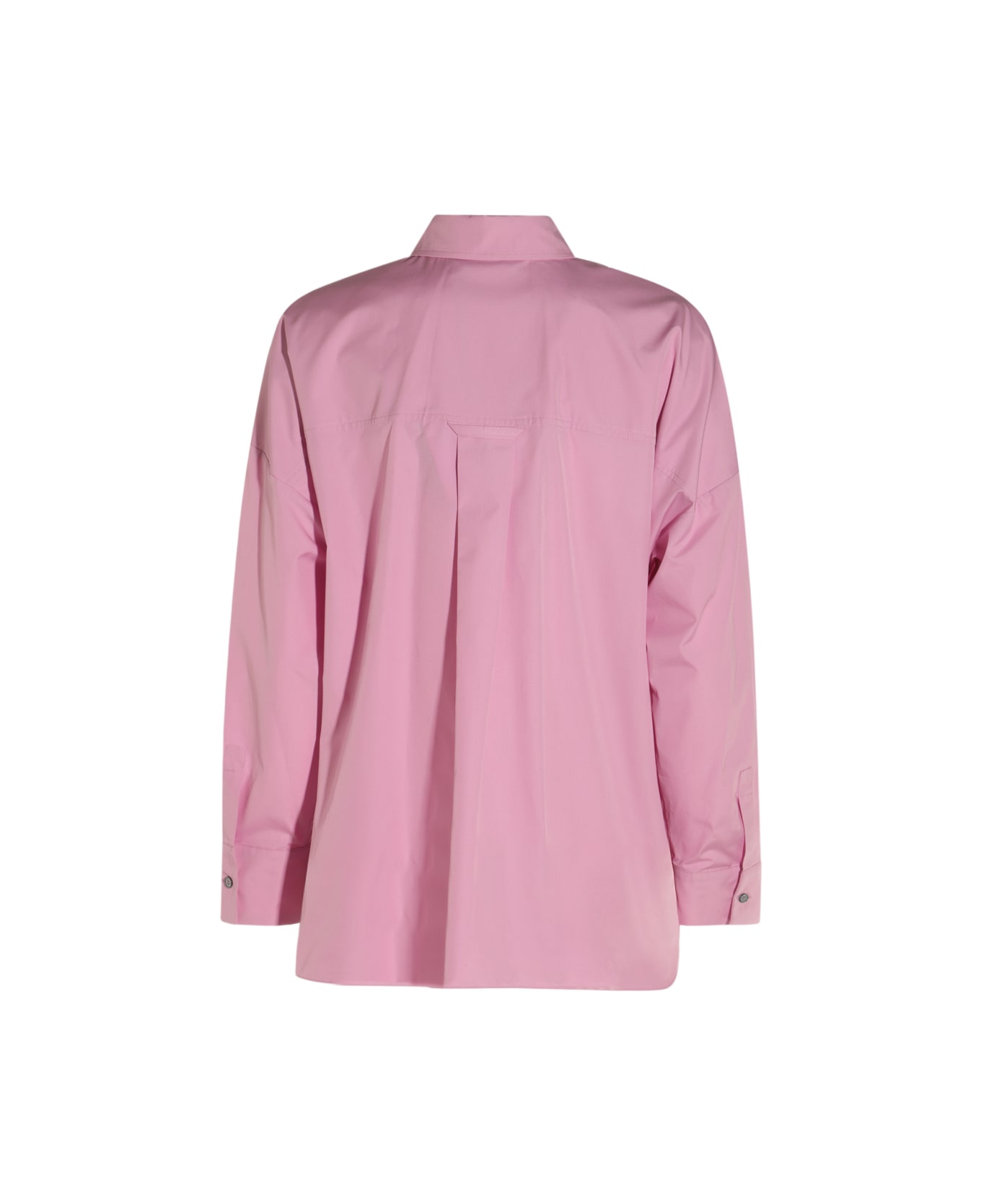 
S Max Mara Pink Silk Gerona Shirt - ROSA POLVERE