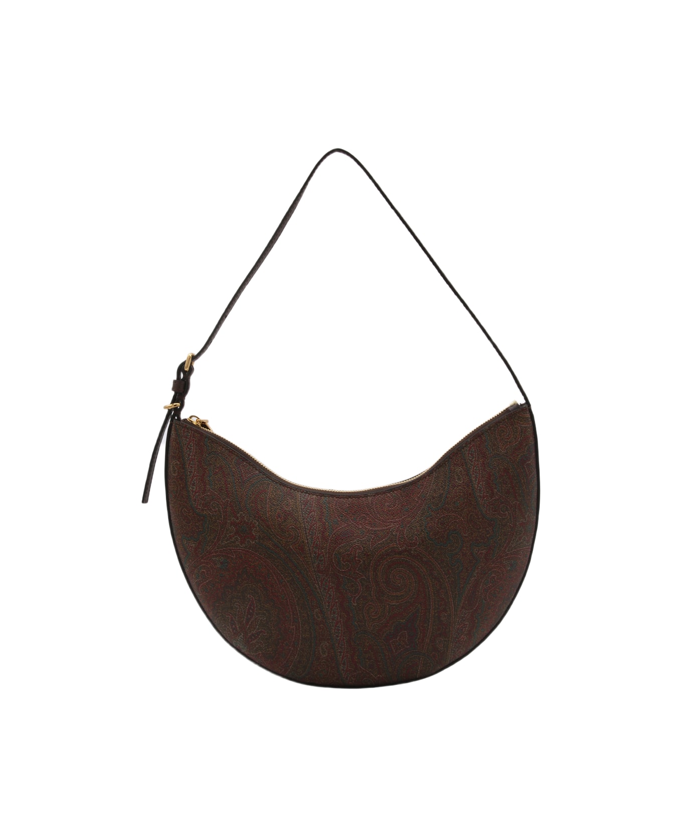 Etro Brown Multicolour Faux Leather Shoulder Bag - Brown