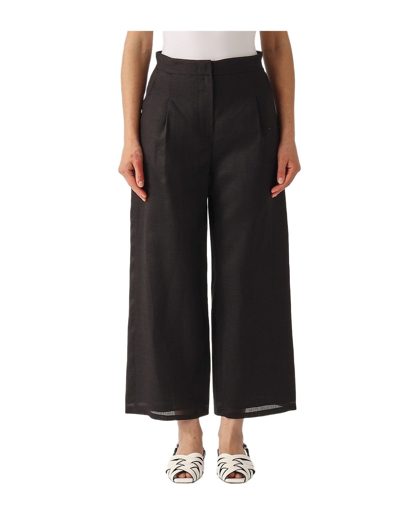 Max Mara Studio Dazzy Trousers - NERO