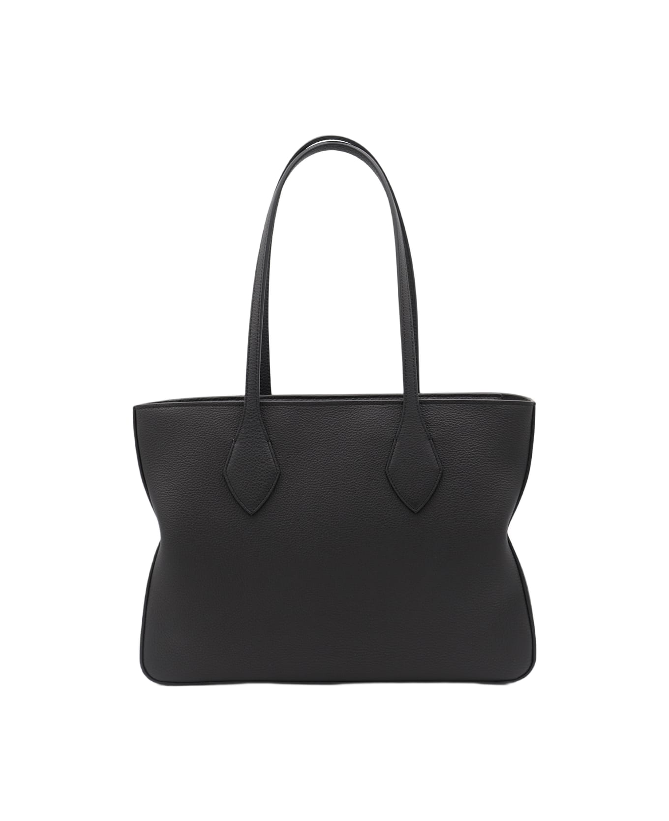 Ferragamo Black Leather (m) Totes - Black