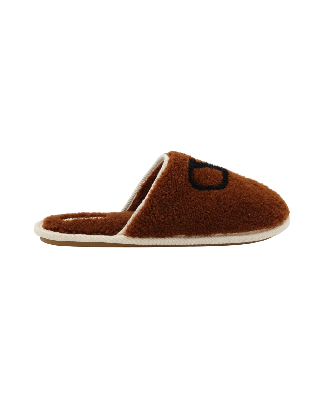 Valentino Garavani Brown Flats - TOBACCO