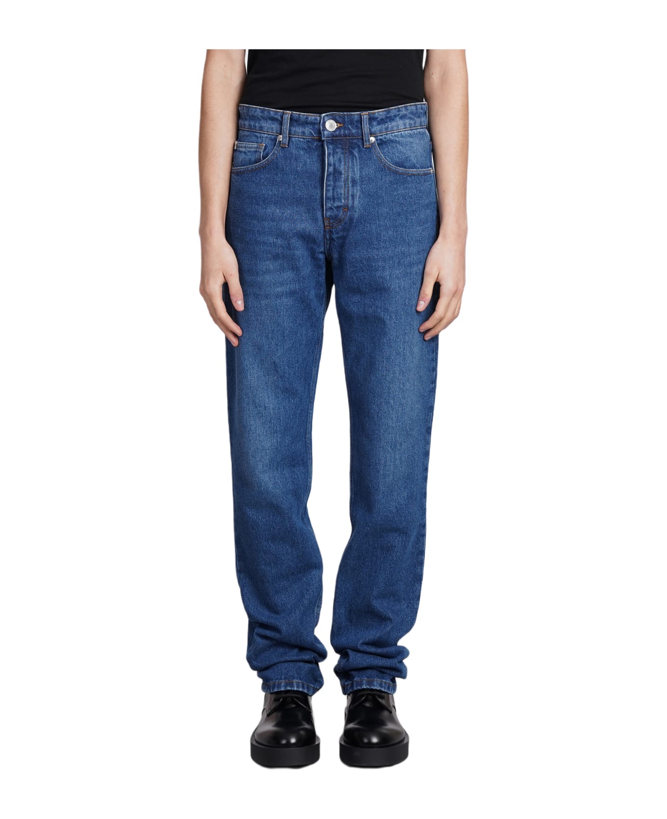Ami Alexandre Mattiussi Jeans In Blue Cotton - blue デニム